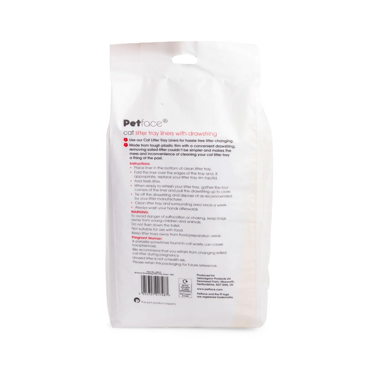 Petface Drawstring Cat Litter Tray Liners 50 Pack - Image 2