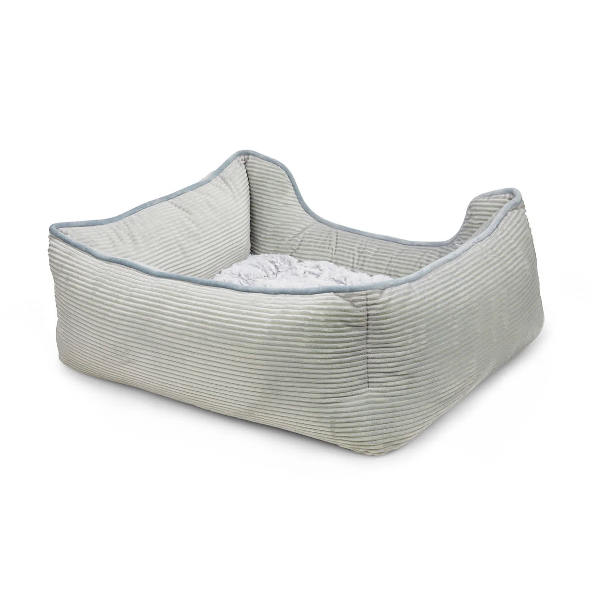 Petface Grey Cord Square Dog & Cat Bed - Image 7