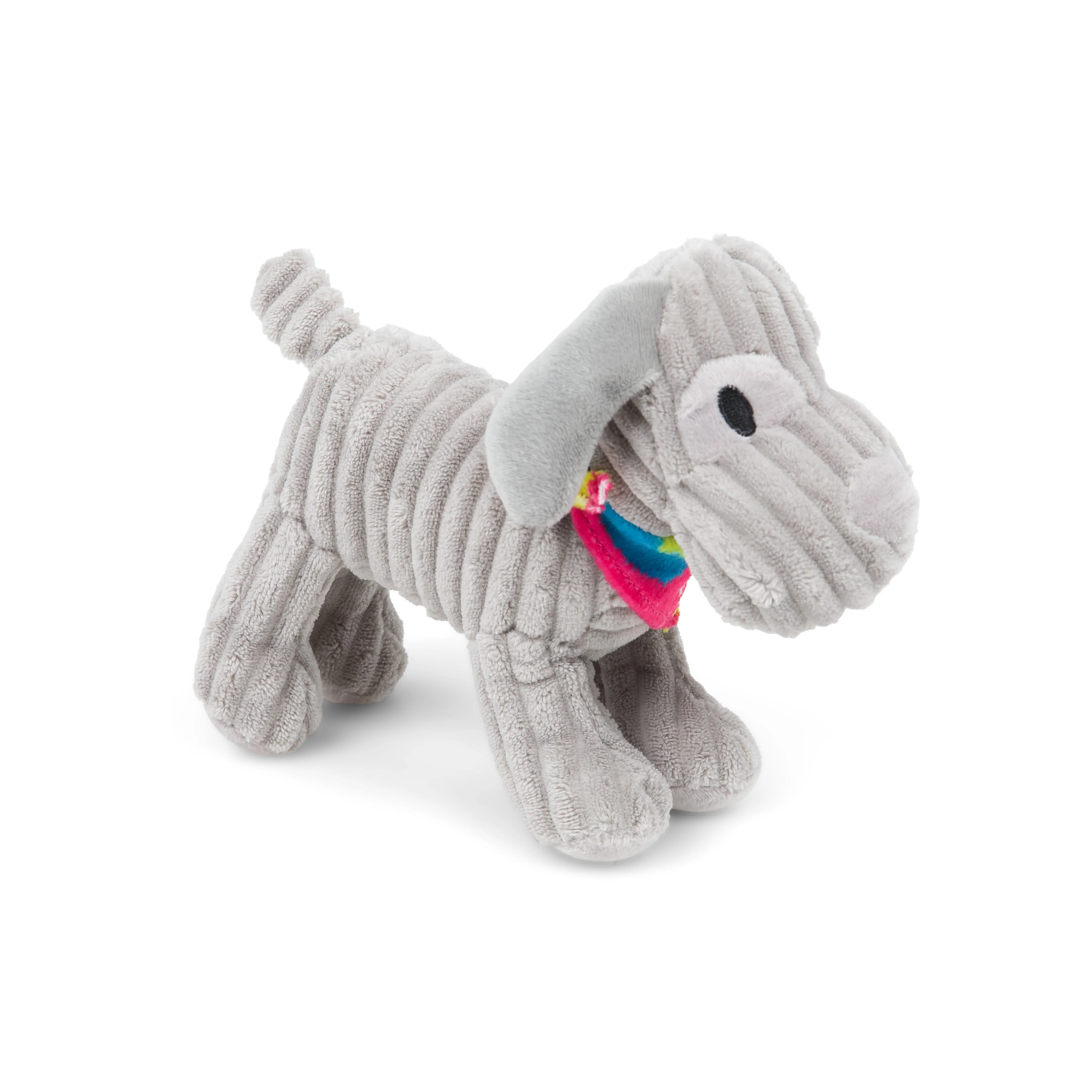 Petface Little Fun Freddi Cord Grey Plush Small Dog Toy - Image 2