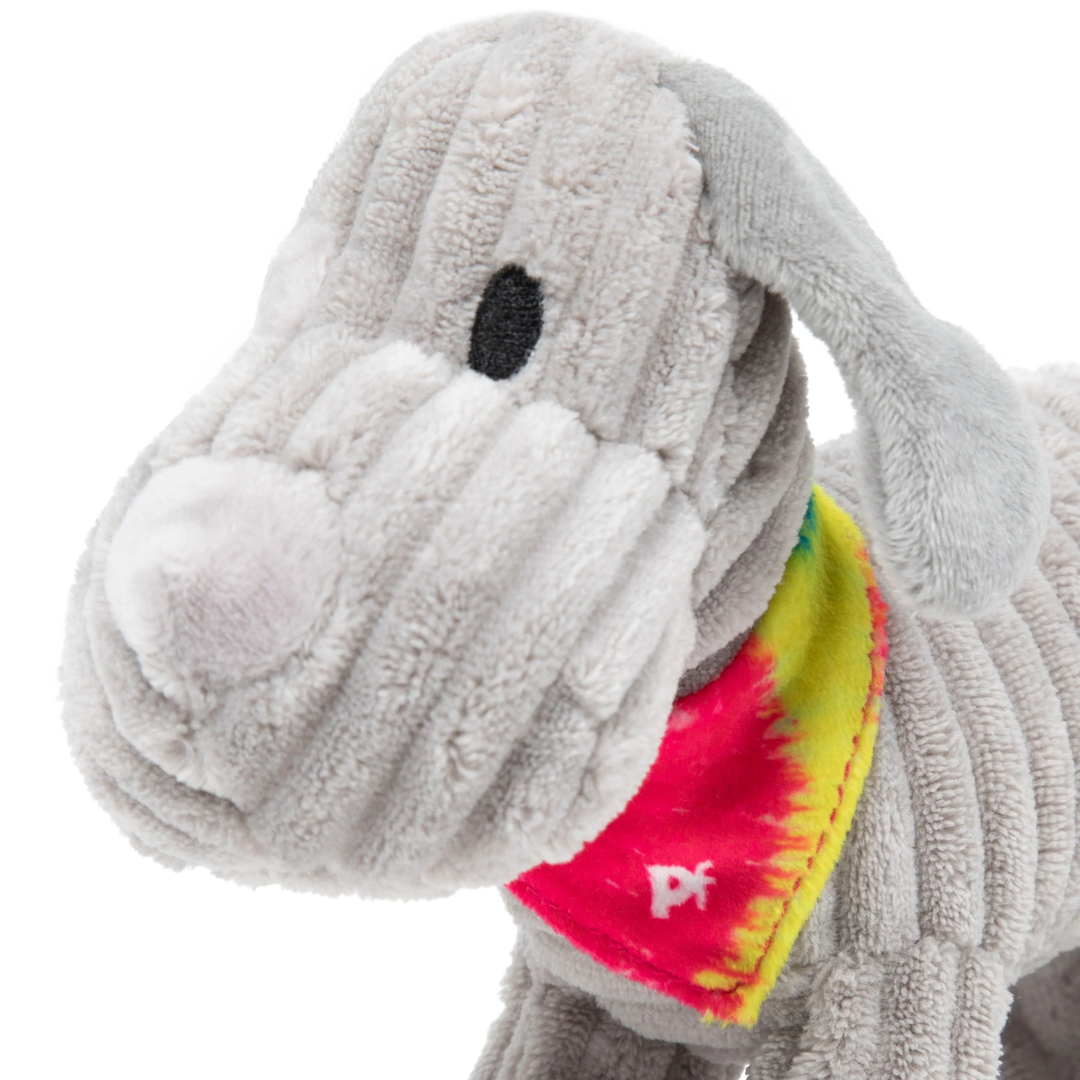 Petface Little Fun Freddi Cord Grey Plush Small Dog Toy - Image 3