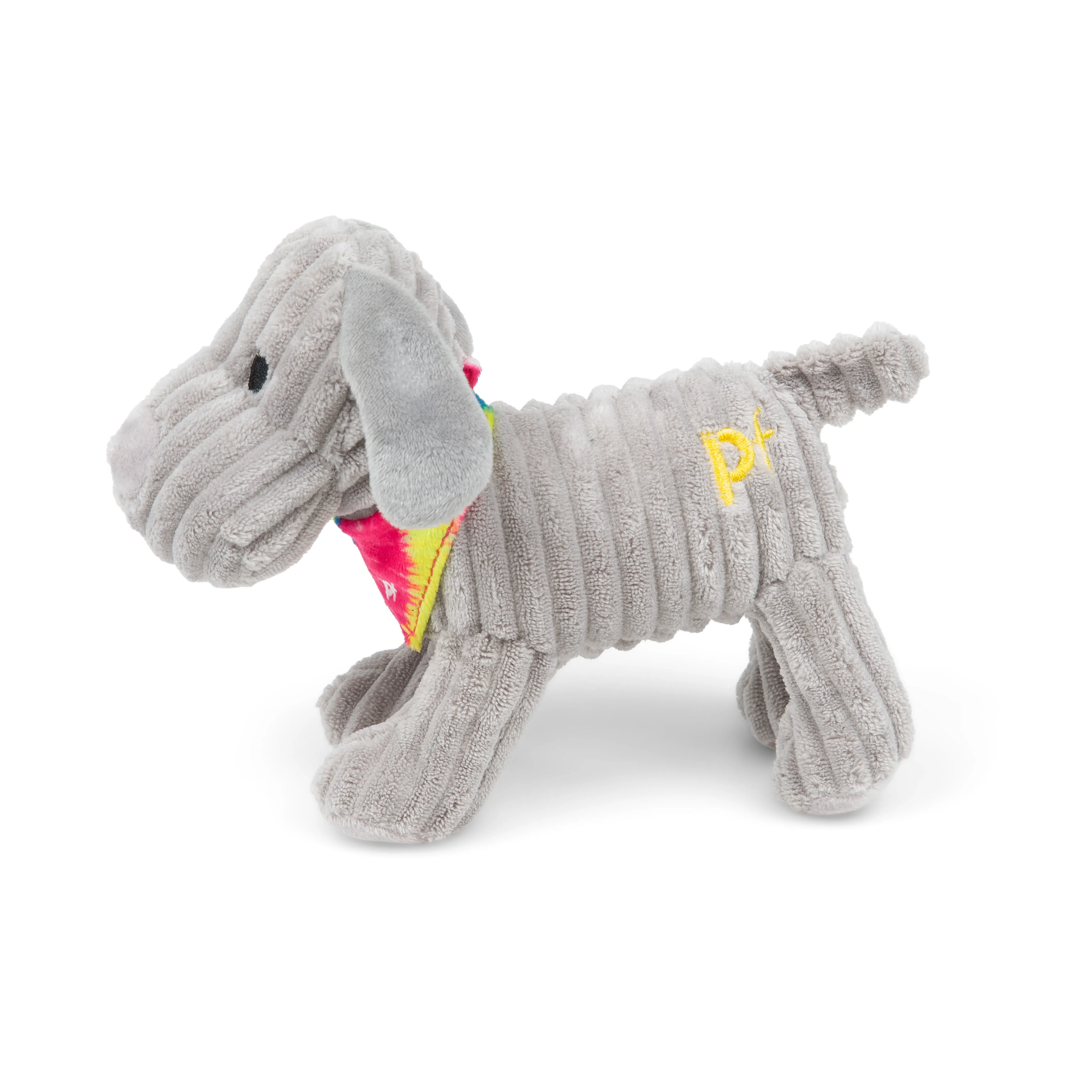 Petface Little Fun Freddi Cord Grey Plush Small Dog Toy - Image 4