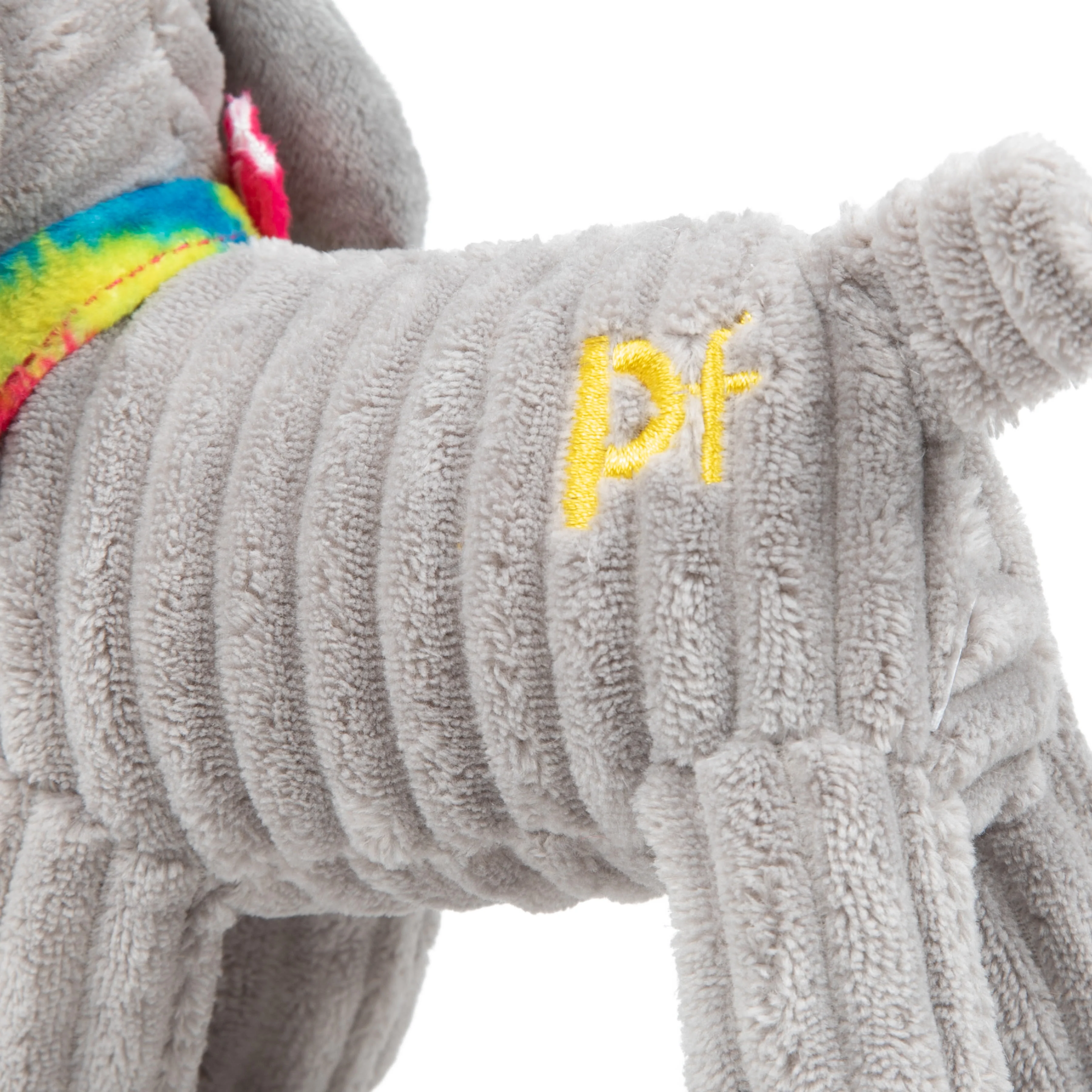 Petface Little Fun Freddi Cord Grey Plush Small Dog Toy - Image 6