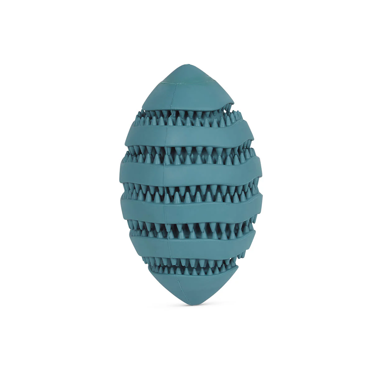 Petface Little Rubber Rugby Treat Grey Ball Small Dog Toy - Image 4