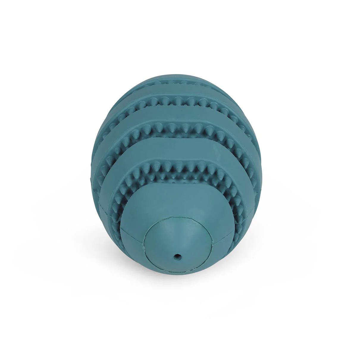 Petface Little Rubber Rugby Treat Grey Ball Small Dog Toy - Image 5