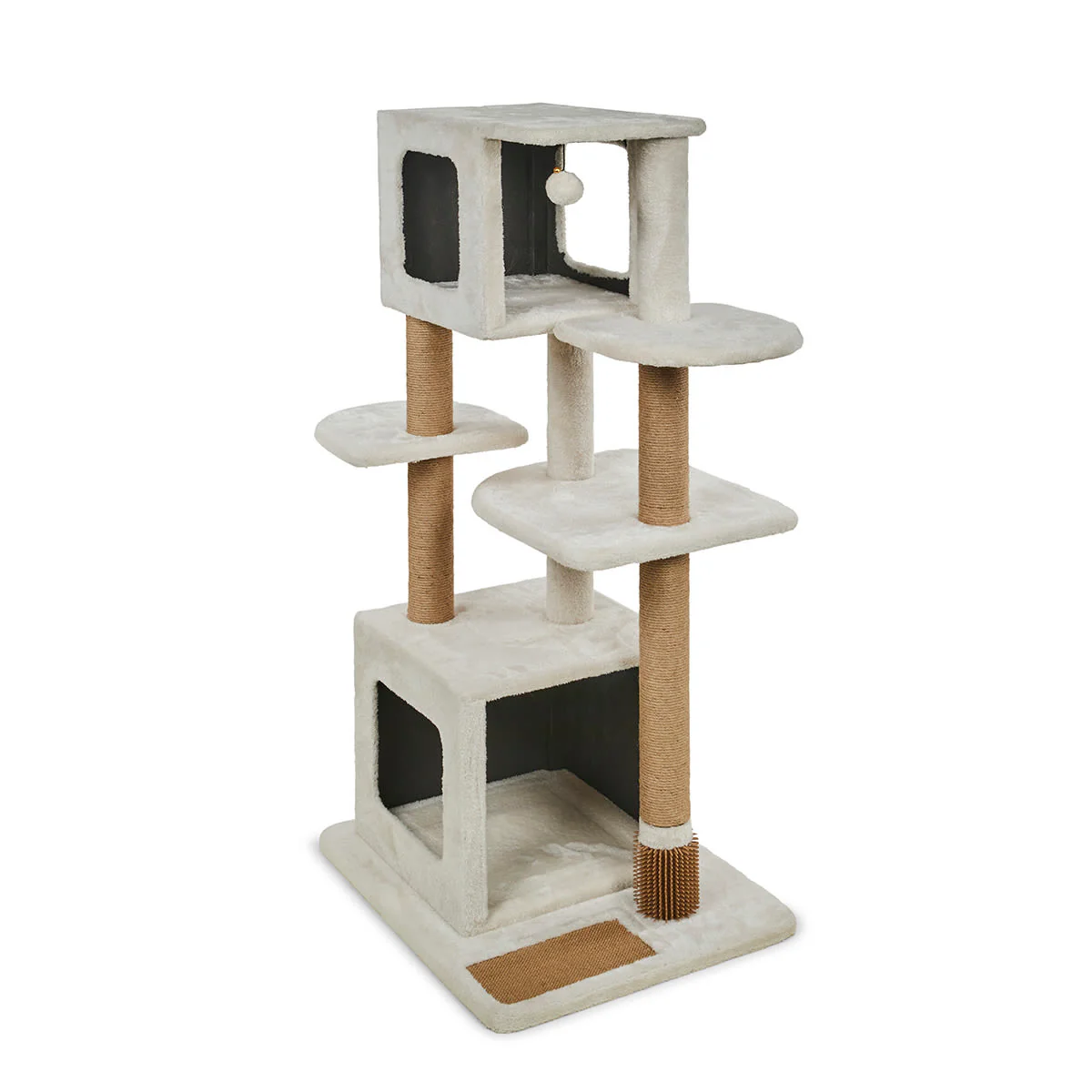 Petface Multi Level Cream Colour Cat Activity Tower - Image 2