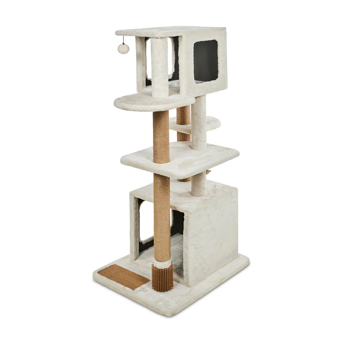 Petface Multi Level Cream Colour Cat Activity Tower - Image 3