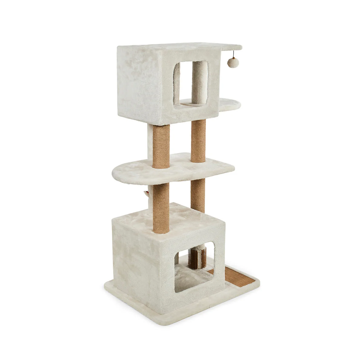 Petface Multi Level Cream Colour Cat Activity Tower - Image 4