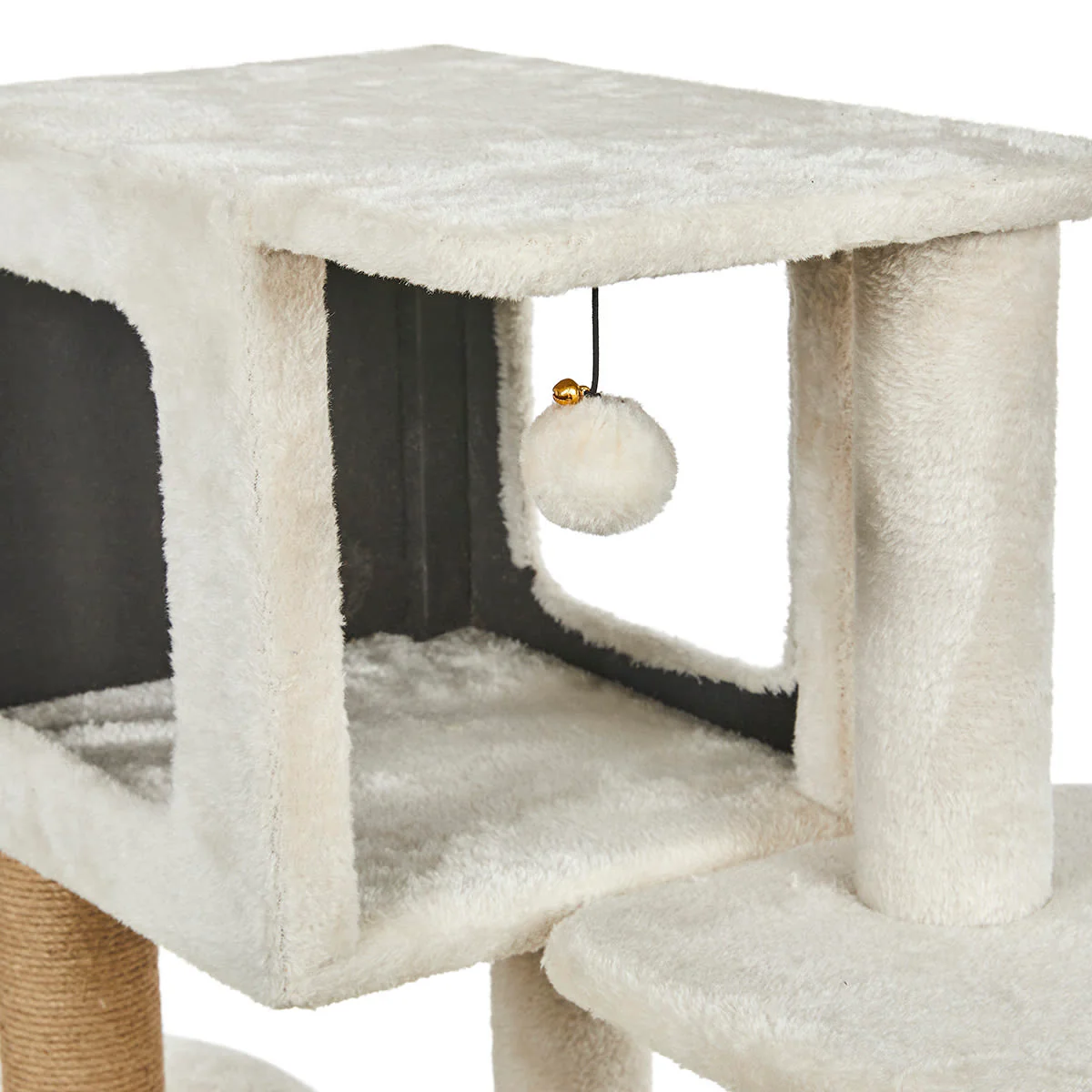 Petface Multi Level Cream Colour Cat Activity Tower - Image 6
