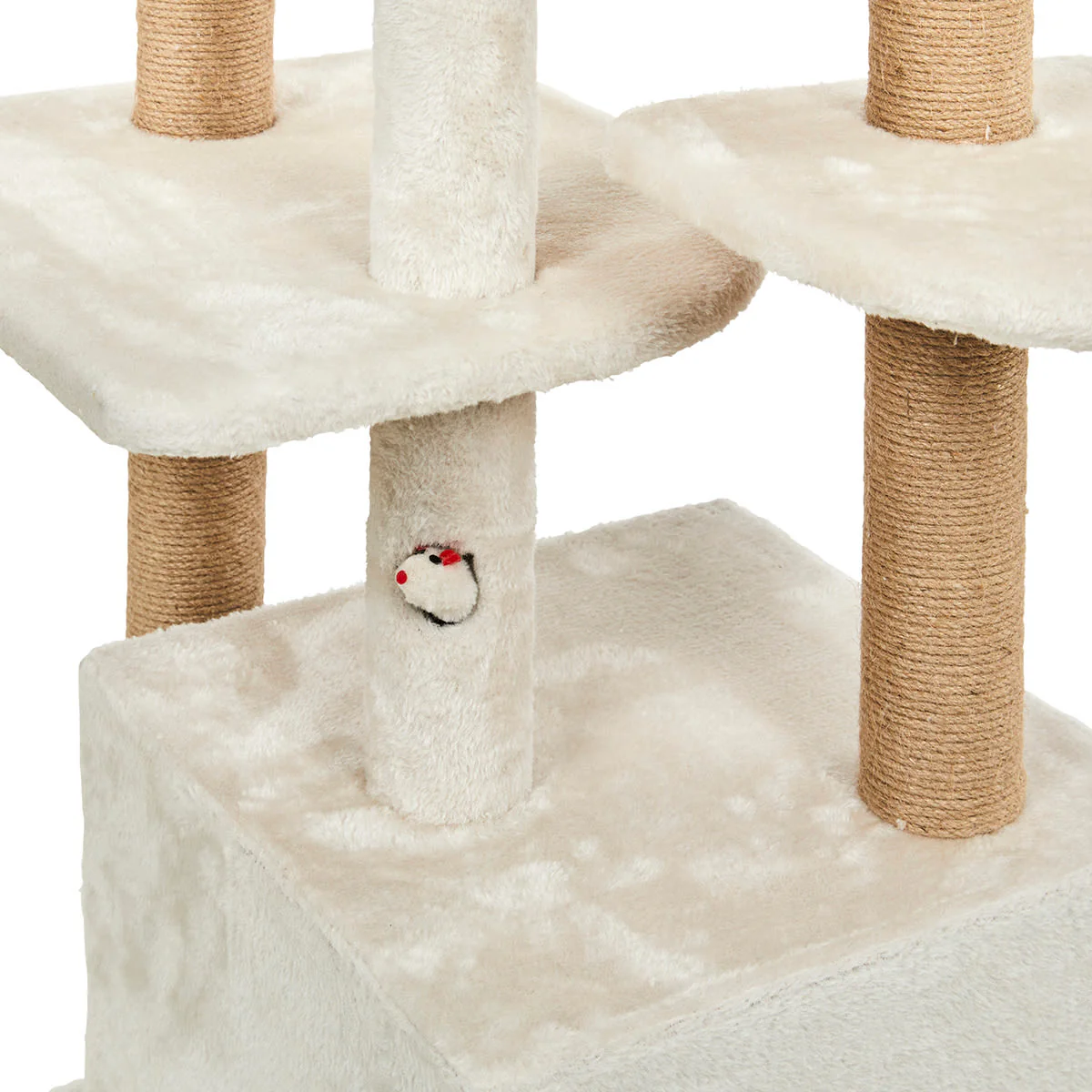 Petface Multi Level Cream Colour Cat Activity Tower - Image 8