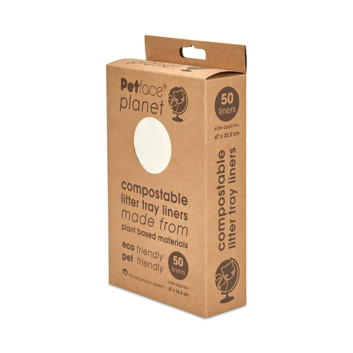 Petface Planet Compostable Cat Litter Tray Liners 50 Pack - Image 2