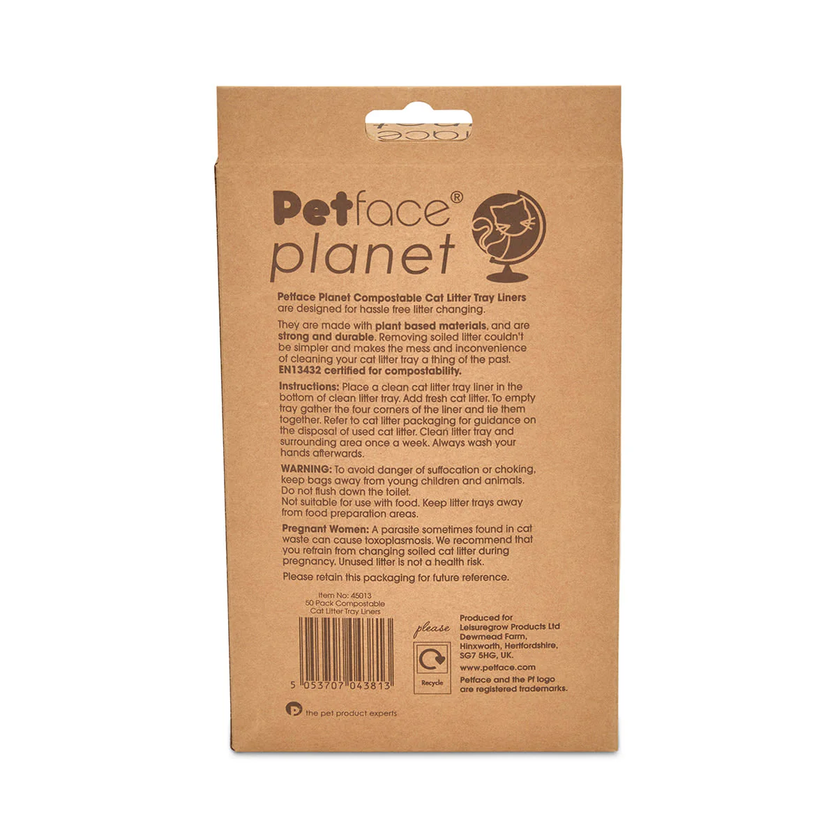 Petface Planet Compostable Cat Litter Tray Liners 50 Pack - Image 3