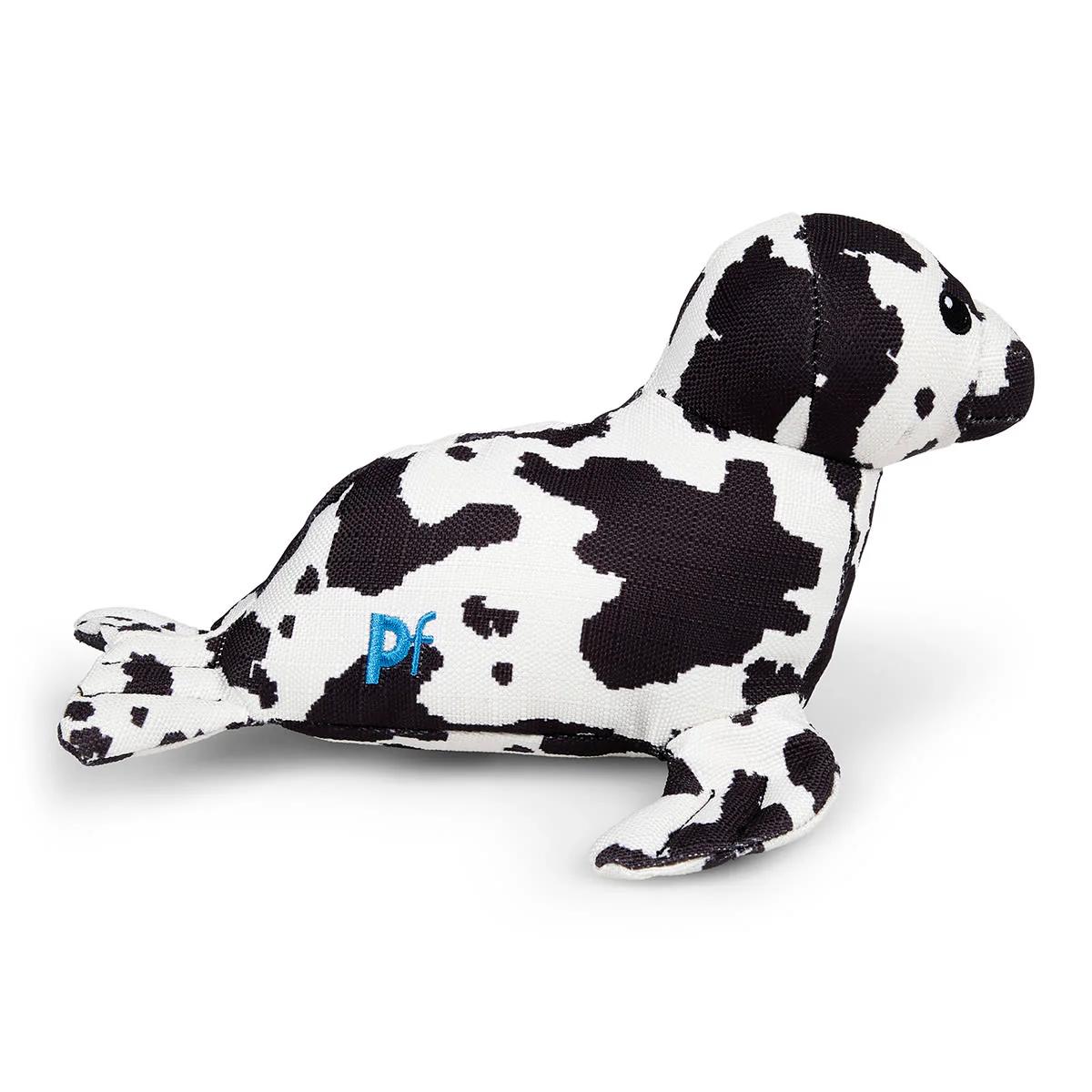 Petface Planet Ocean Cycle Sienna Seal Plush Black & White Dog Toy - Image 2