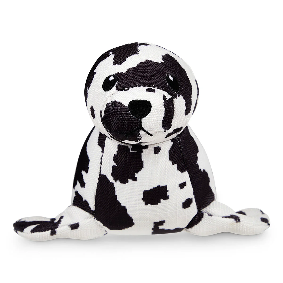 Petface Planet Ocean Cycle Sienna Seal Plush Black & White Dog Toy - Image 3