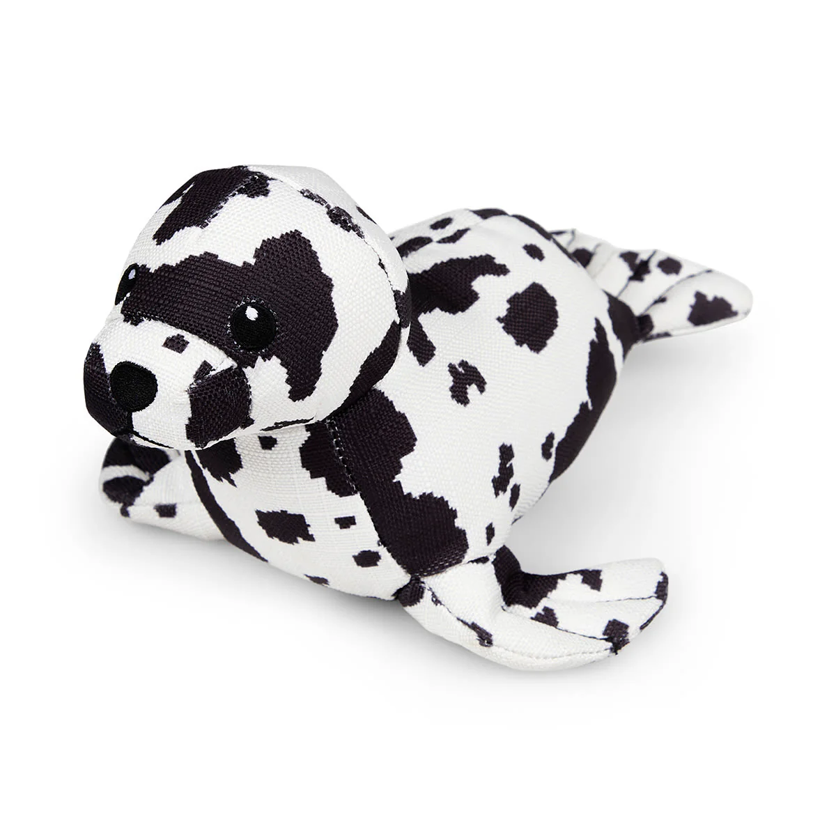 Petface Planet Ocean Cycle Sienna Seal Plush Black & White Dog Toy - Image 5