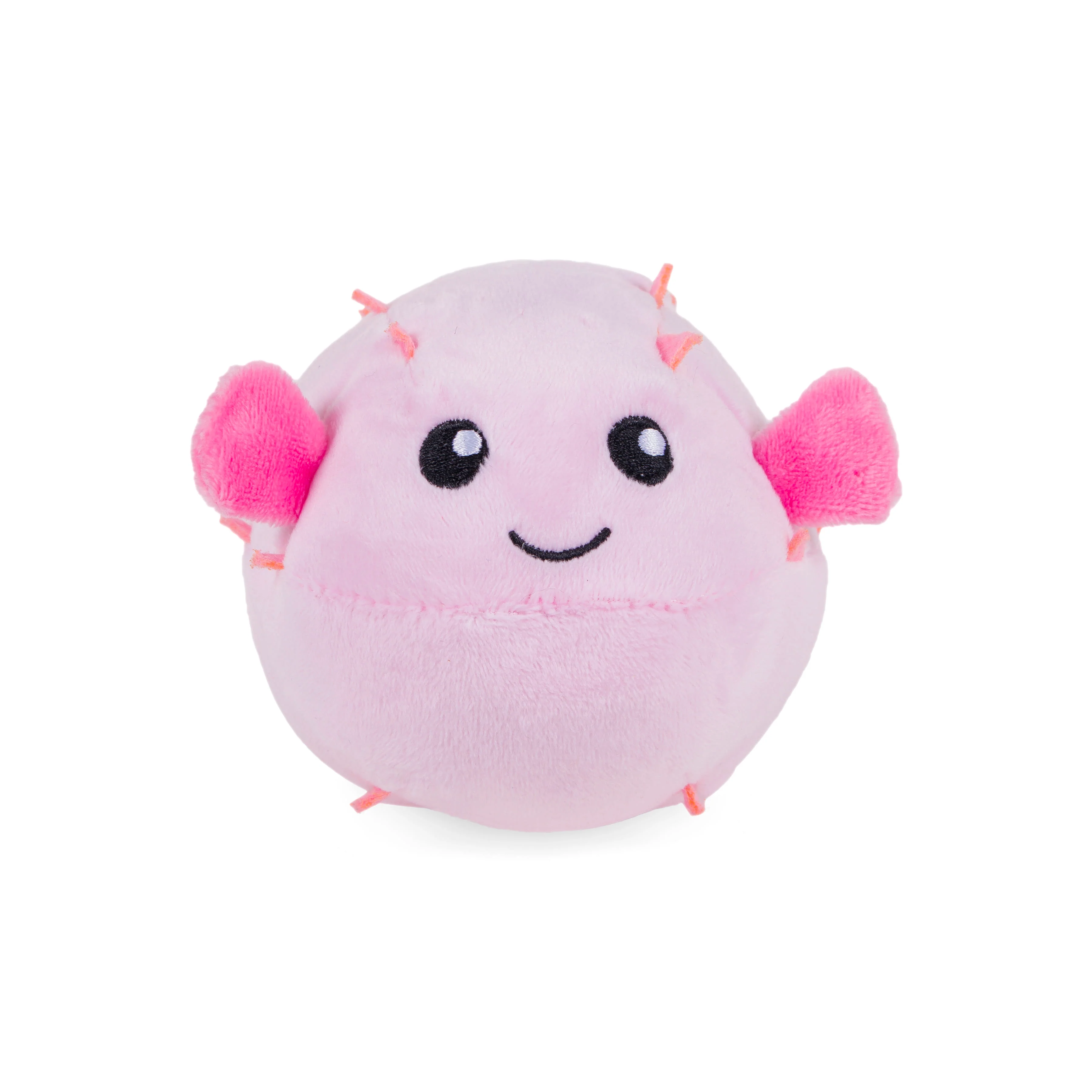 Petface Planet Pippa Puffer Fish Plush Pink Dog Toy - Image 2