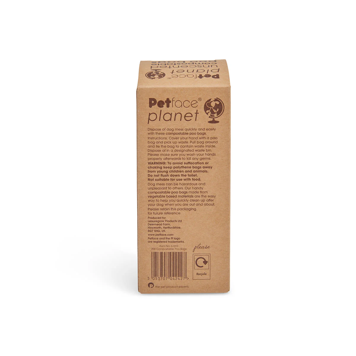 Petface Planet Unscented Compostable Dog Poop Bags - Image 4