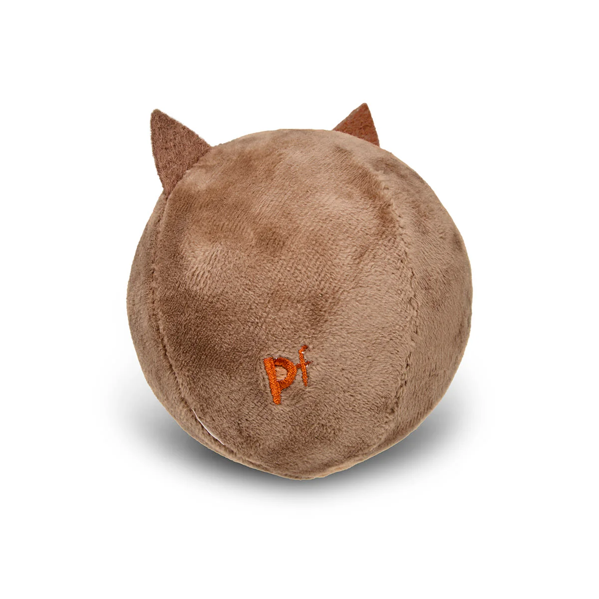 Petface Round Owl Plush Ball Brown Dog Toy - Image 4