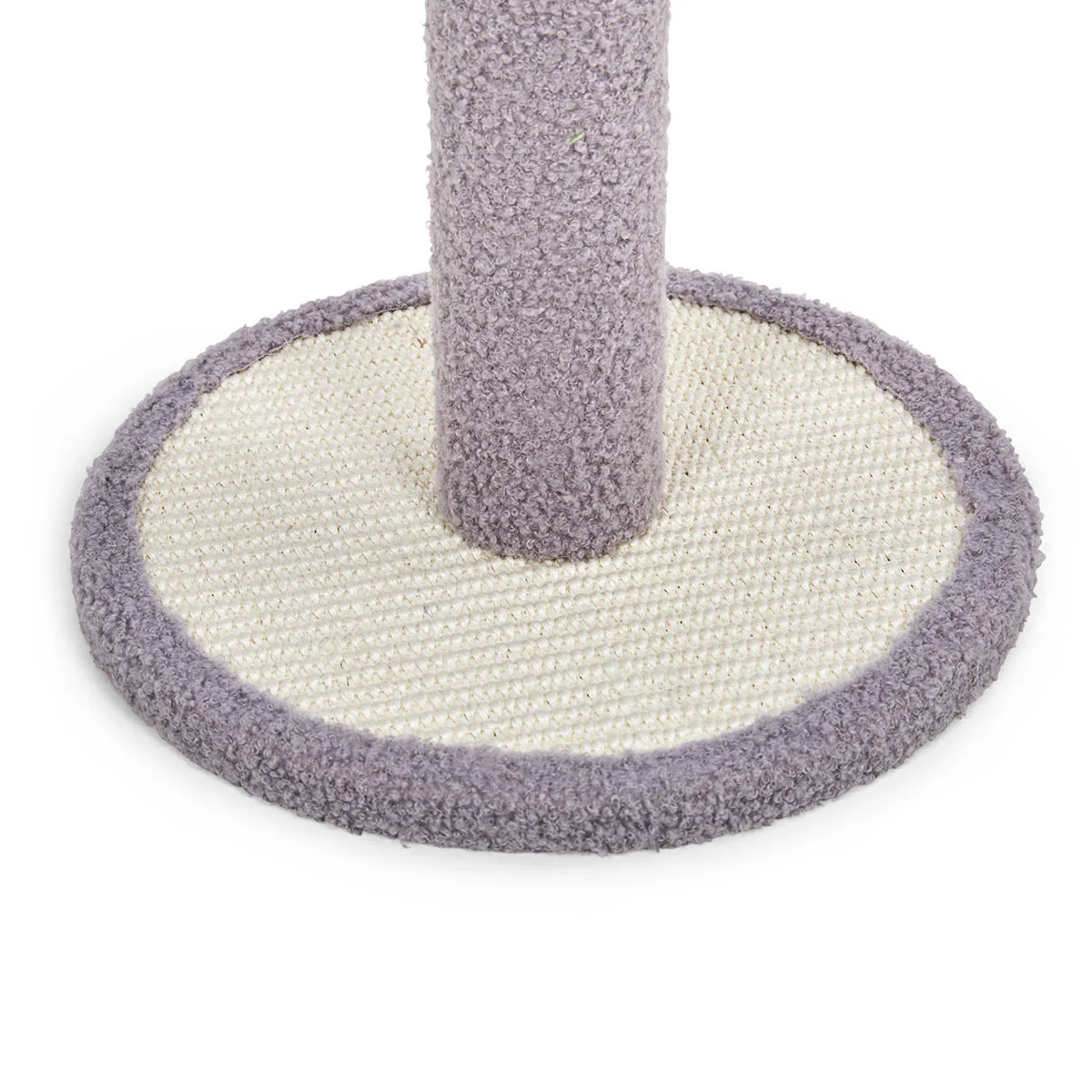 Petface Sisal and Teddy Fleece Cream & Grey Cat Scratch Post - Image 6