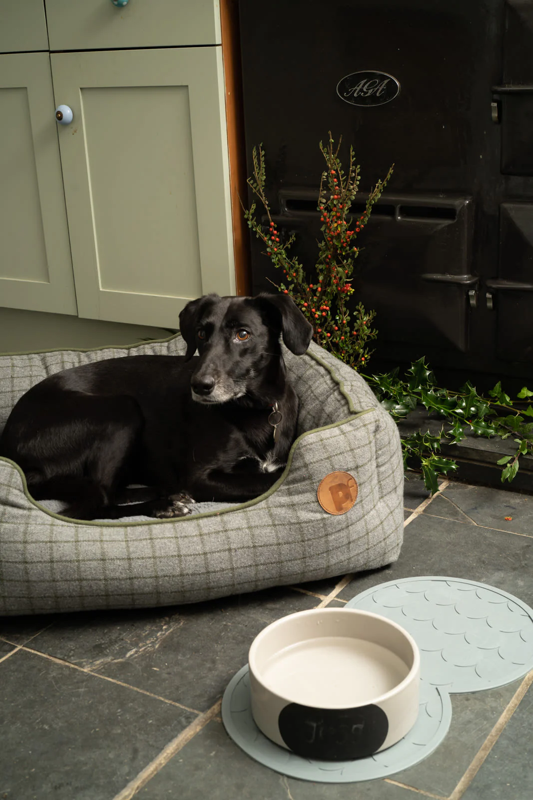 Petface Square Dog Bed - Moss Green - Image 4