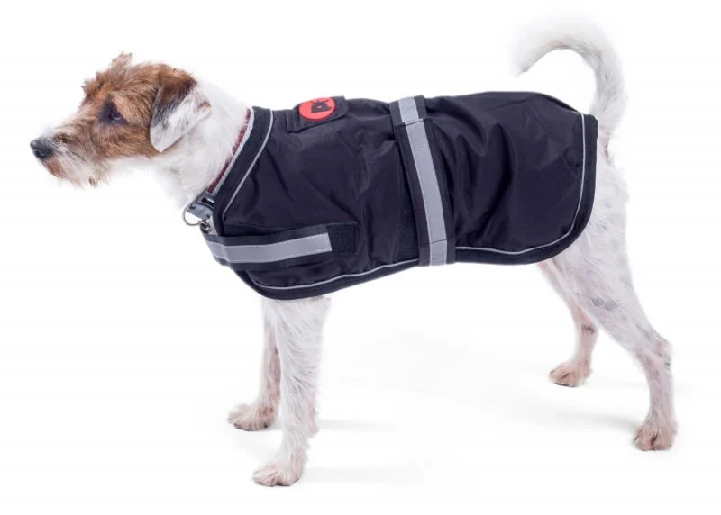 Petface Super Soft Water Resistant Black Dog Coat - Image 4