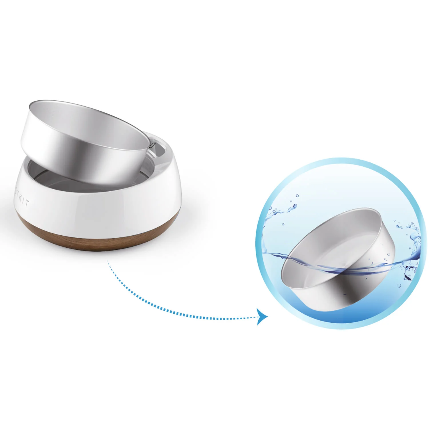 Petkit Fresh Metal Smart Digital Dog & Cat Stainless Feeding Bowl - Image 2