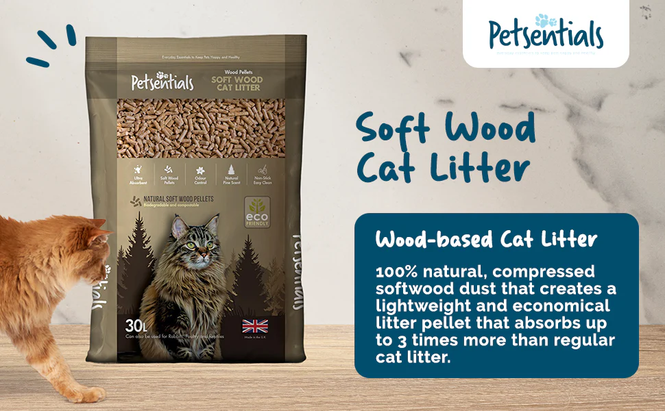 Petsentials Biodegradable Wood Based Pine Scent Cat Litter - Image 4