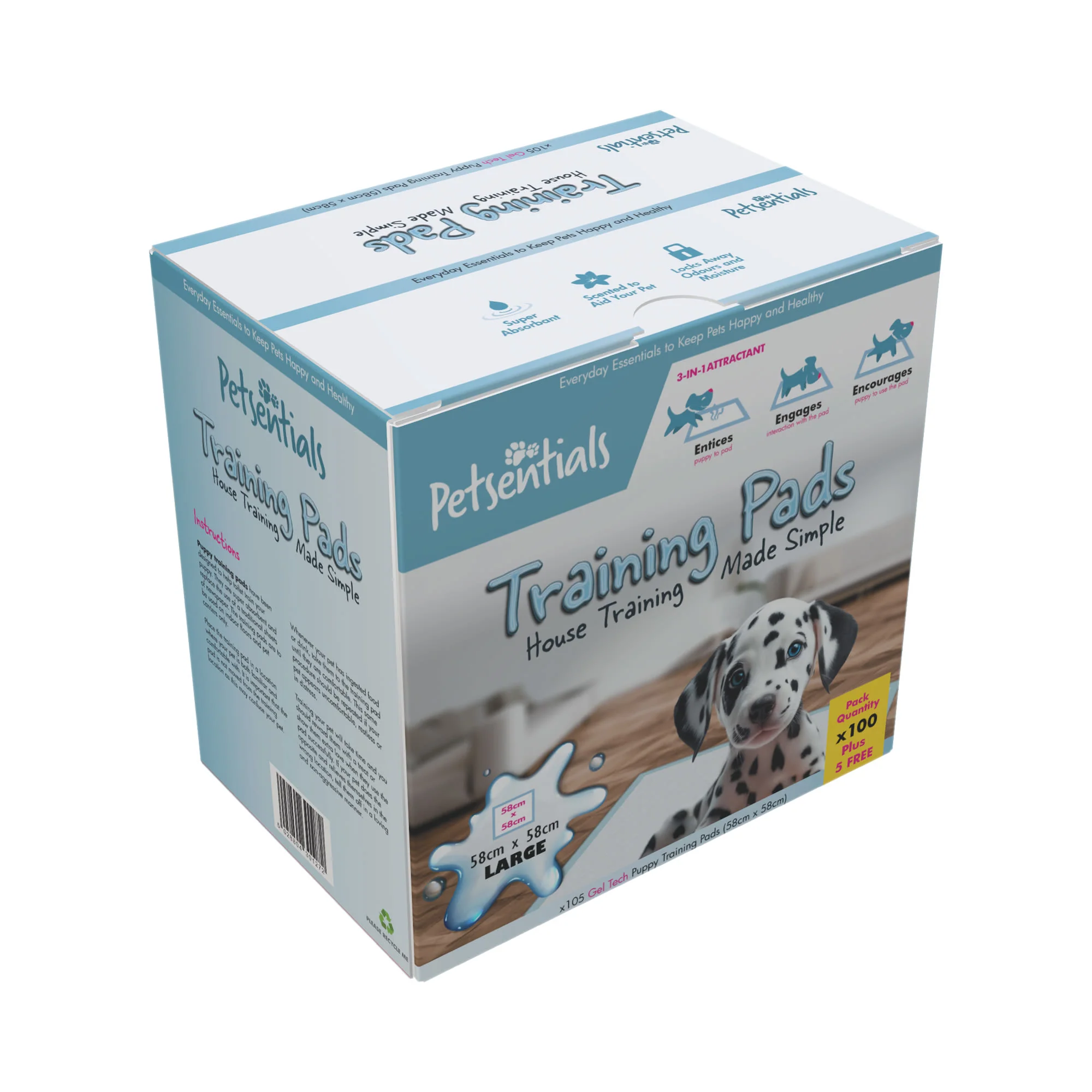 Petsentials Scented Puppy Dog Training Pads - Image 2