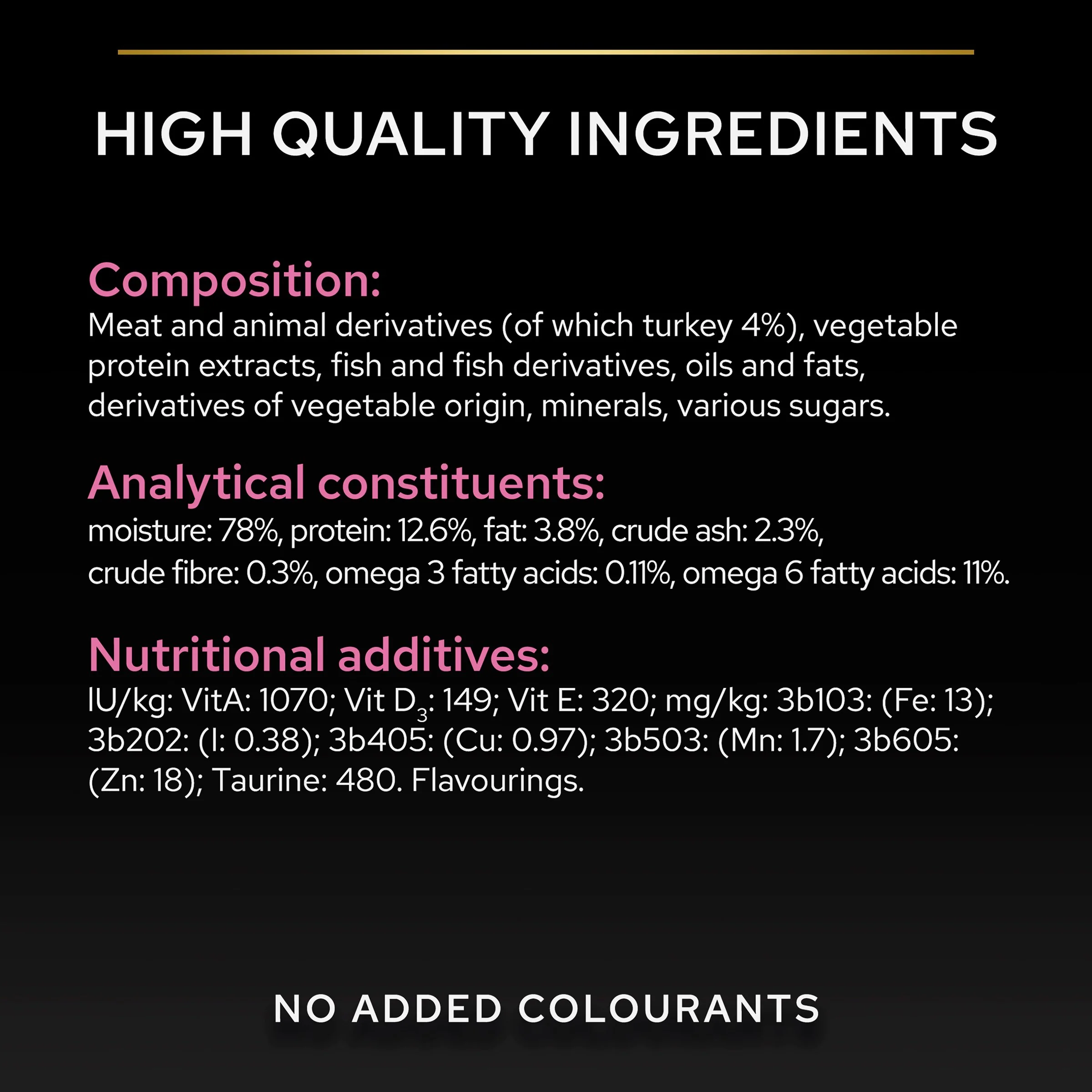 Pro Plan 1+ Delicate Digestion with Turkey in Gravy Adult Wet Cat Food Pouches - Image 2