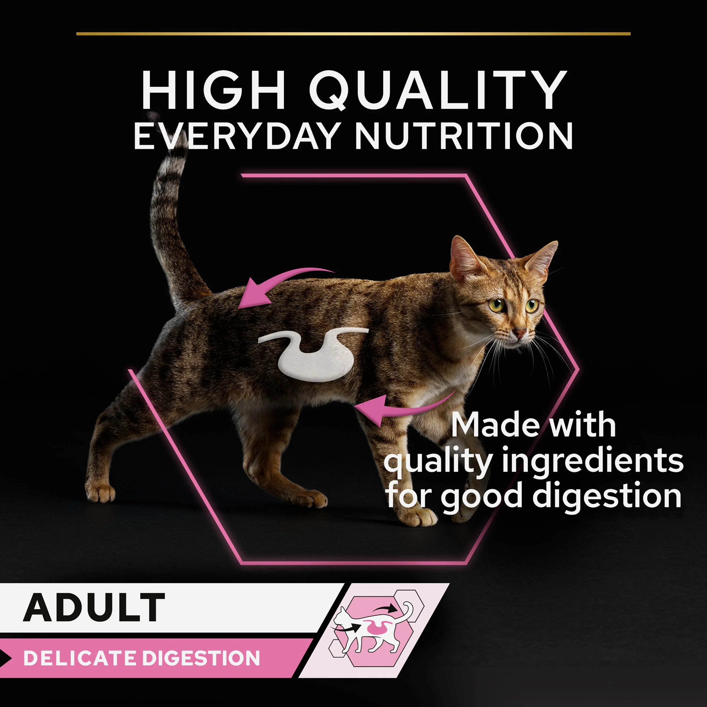 Pro Plan 1+ Delicate Digestion with Turkey in Gravy Adult Wet Cat Food Pouches - Image 4