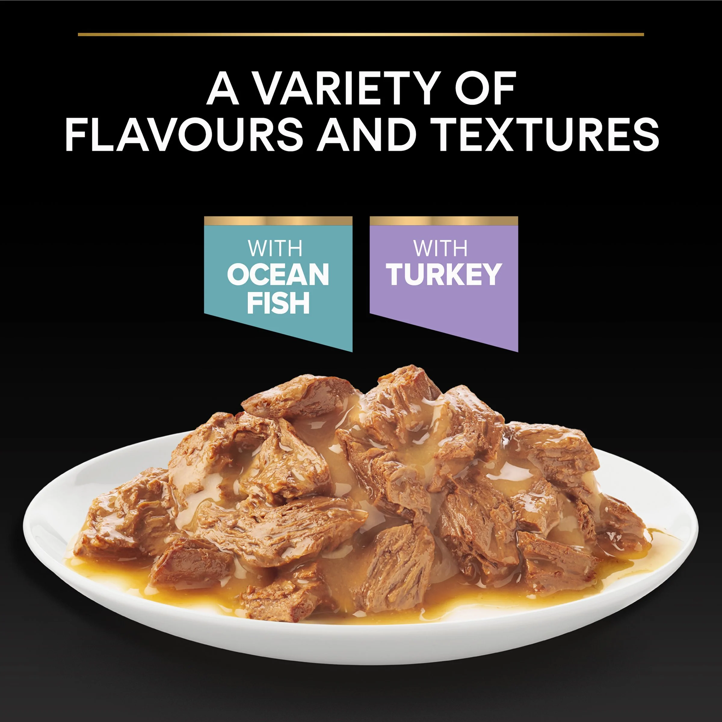 Pro Plan 1+ Delicate Digestion with Turkey in Gravy Adult Wet Cat Food Pouches - Image 6