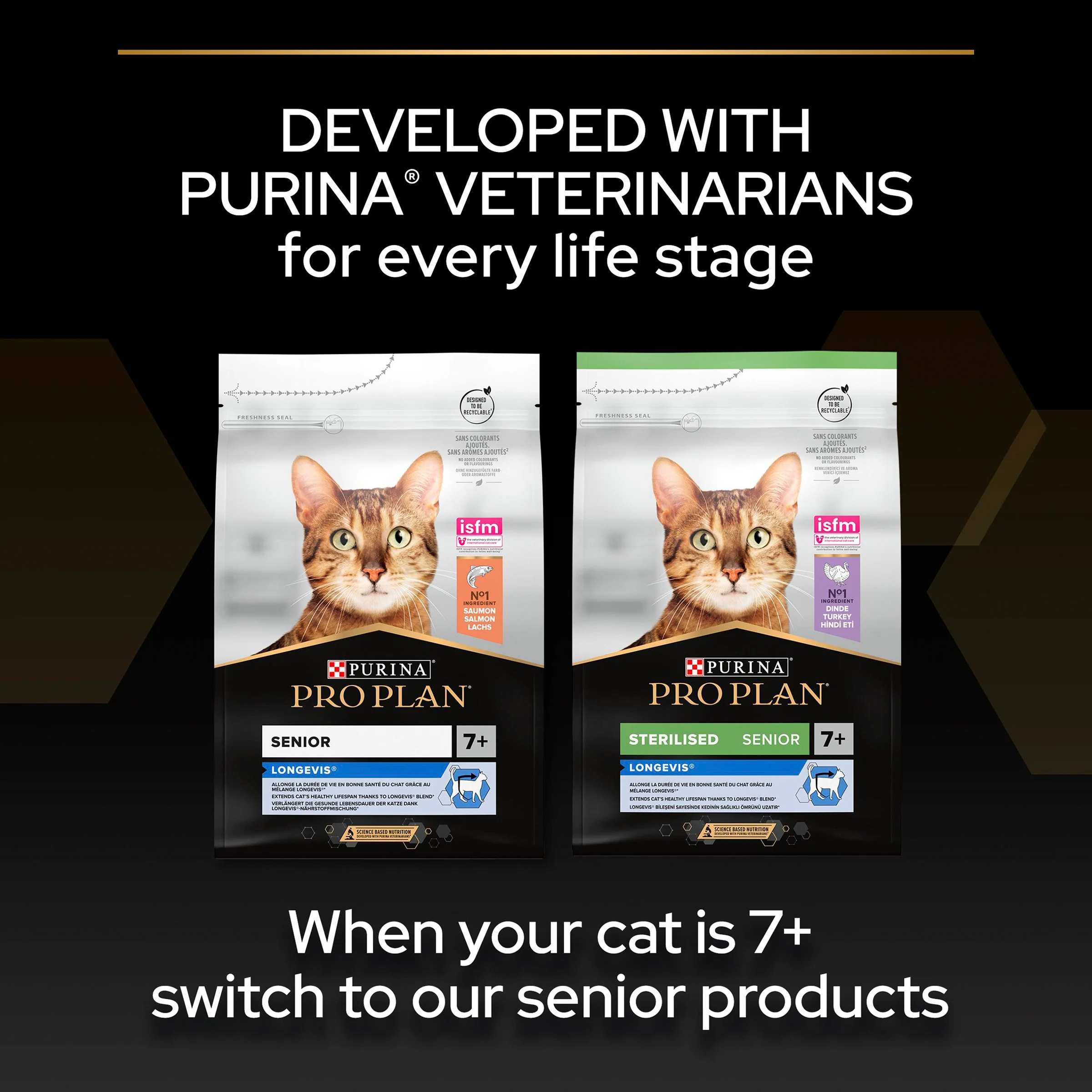 Pro Plan 1+ Vital Functions Rich in Salmon Adult Dry Cat Food - Image 8