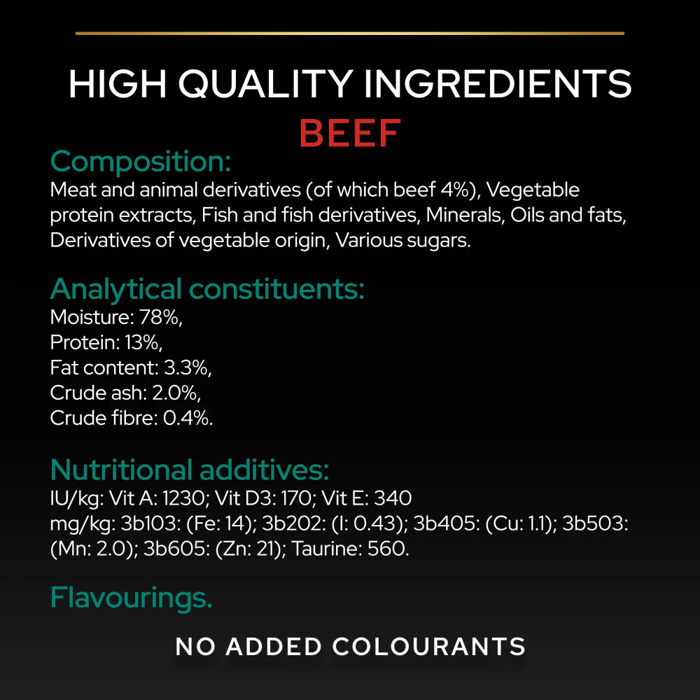Pro Plan Sterilised Beef & Chicken in Gravy Adult Wet Cat Food - Image 12
