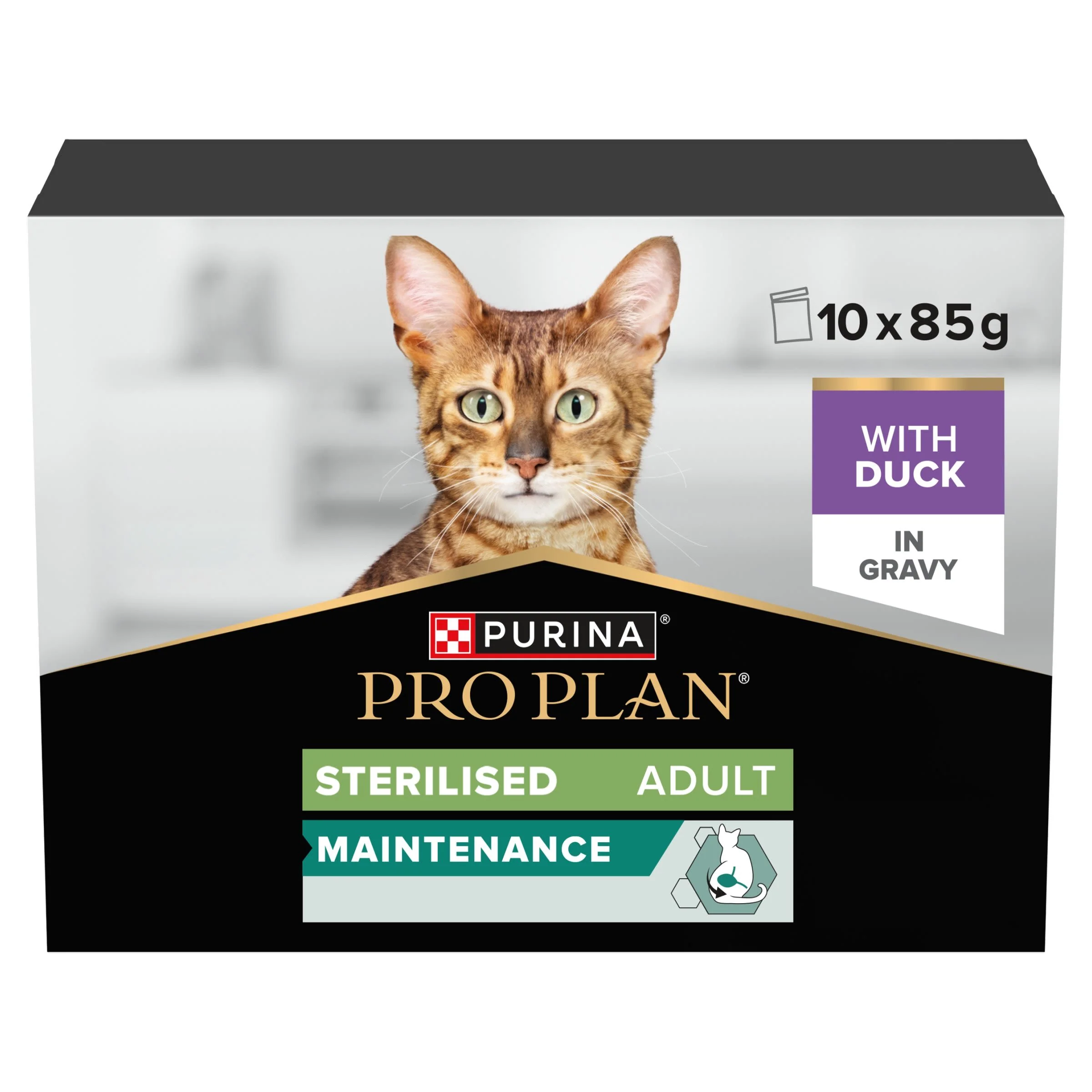 Pro Plan Sterilised Maintenance Duck in Gravy Wet Cat Food - Image 2