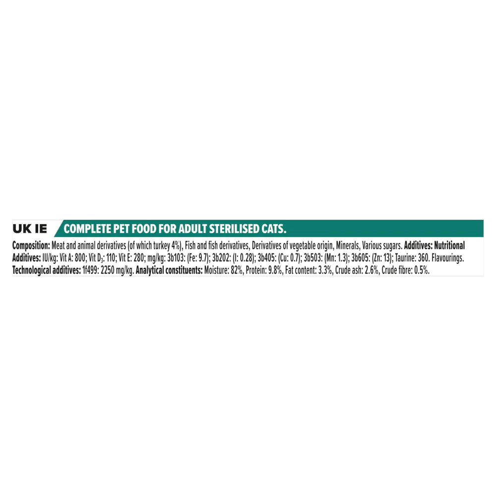 Pro Plan Sterilised Turkey in Jelly Adult Wet Cat Food - Image 14