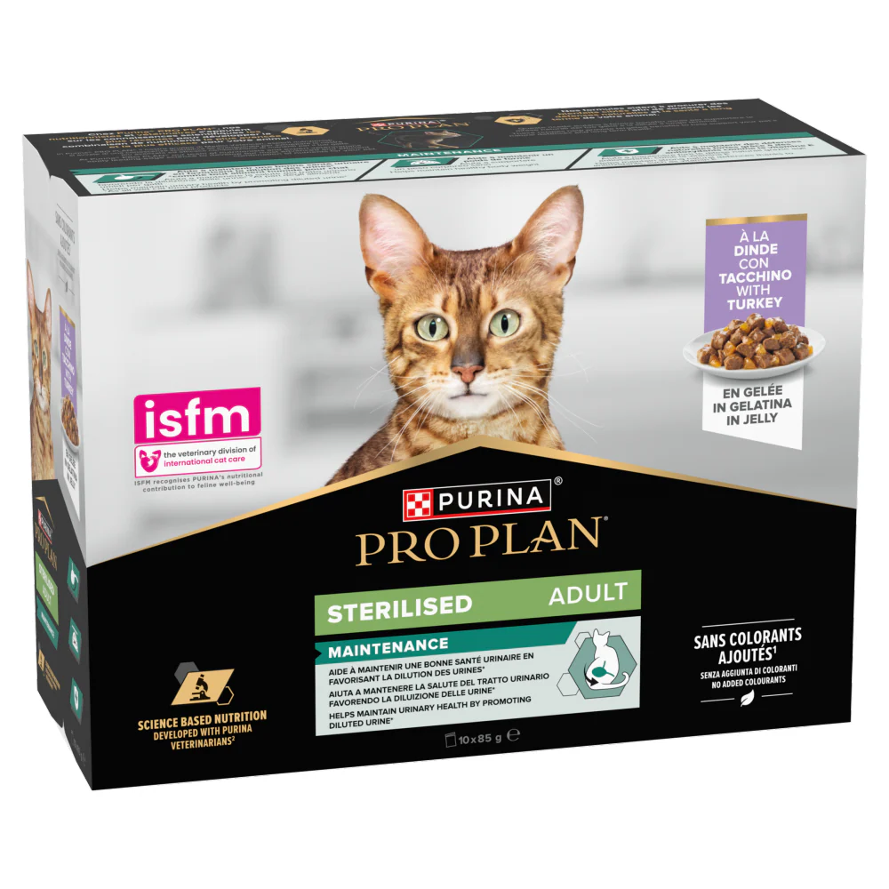 Pro Plan Sterilised Turkey in Jelly Adult Wet Cat Food - Image 2