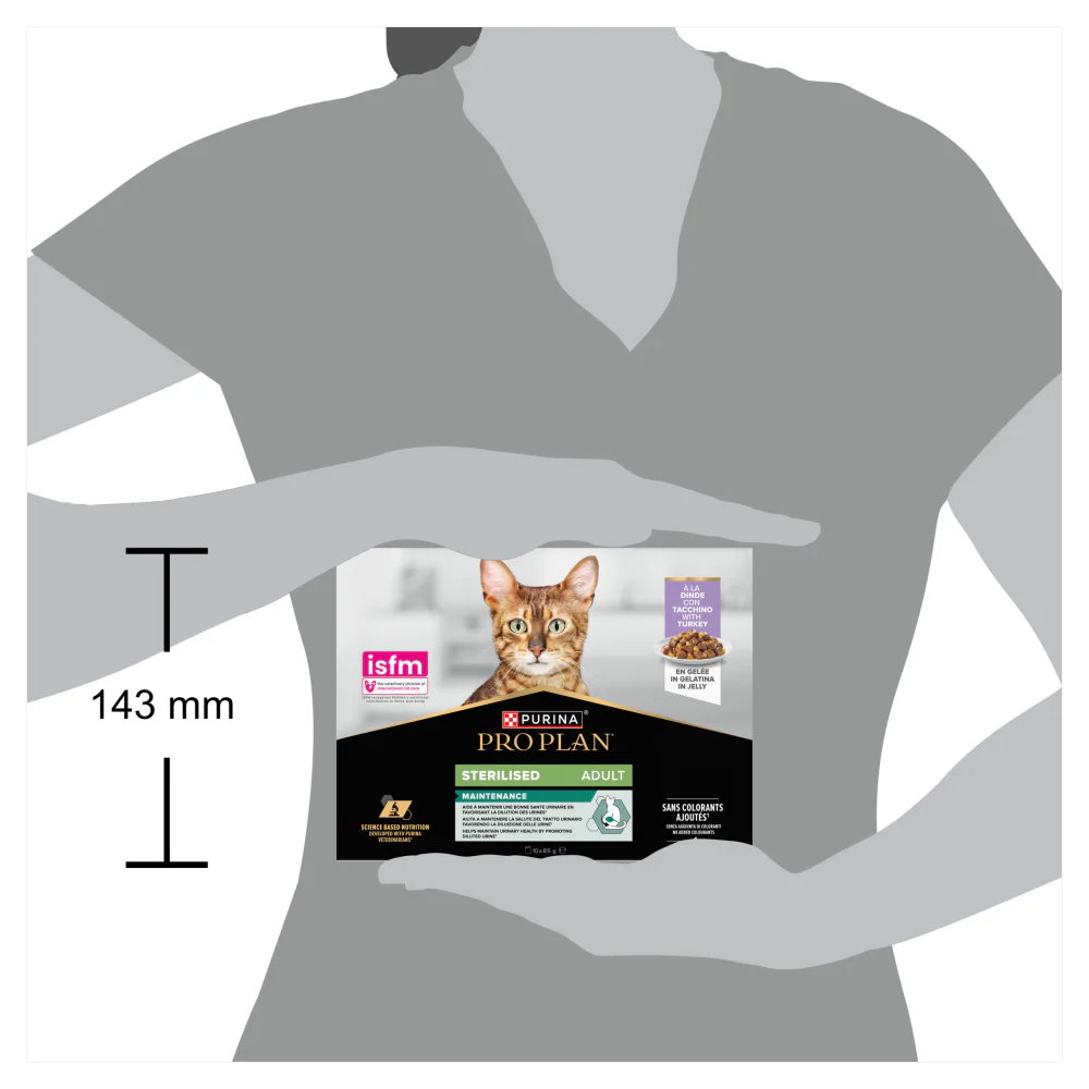 Pro Plan Sterilised Turkey in Jelly Adult Wet Cat Food - Image 3