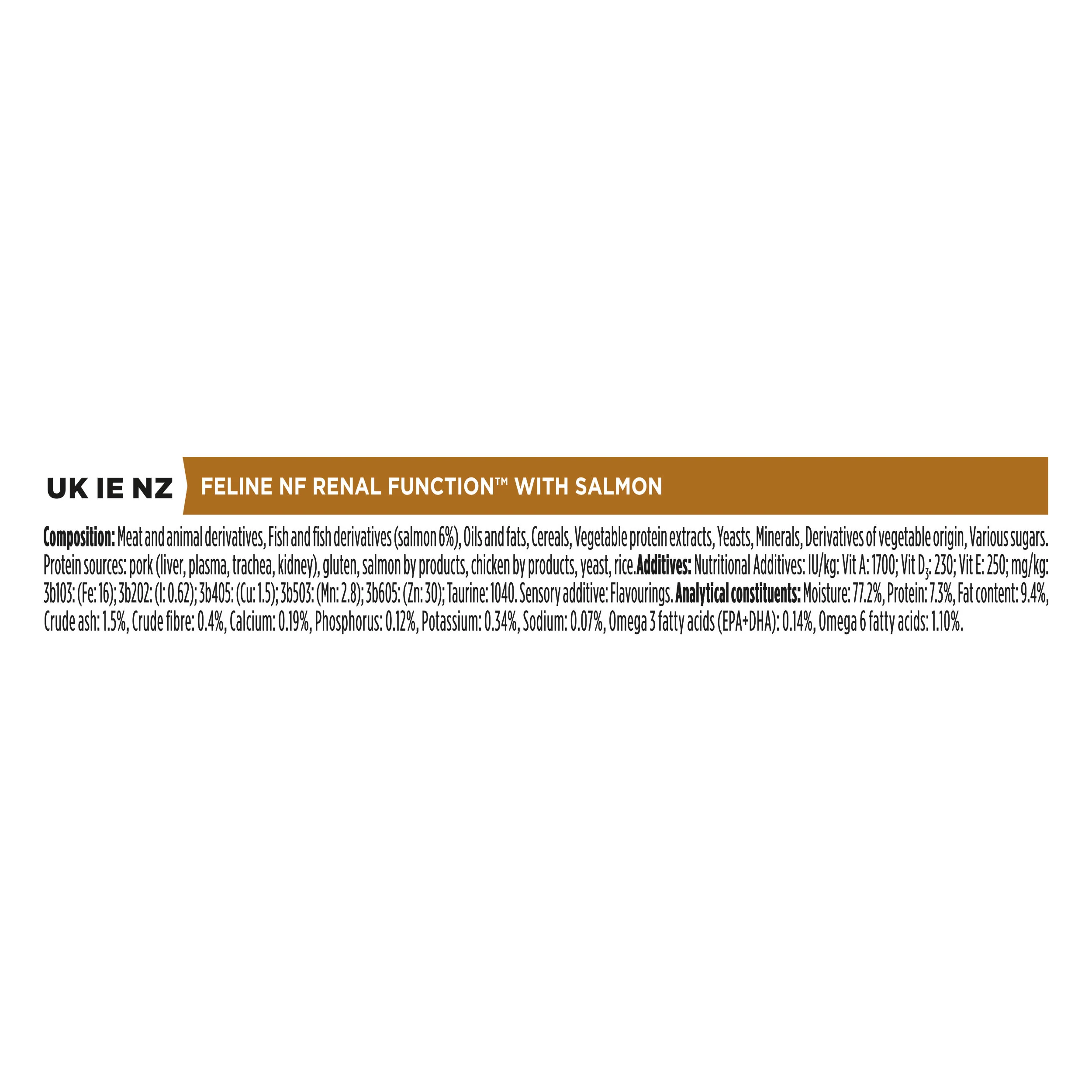 Pro Plan Veterinary Diets NF Advanced Care Renal Function Wet Cat Food Salmon - Image 6