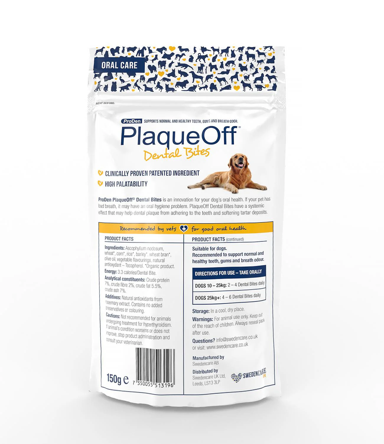 ProDen PlaqueOff Dental Bites Medium/Large Dog Treats - Image 2