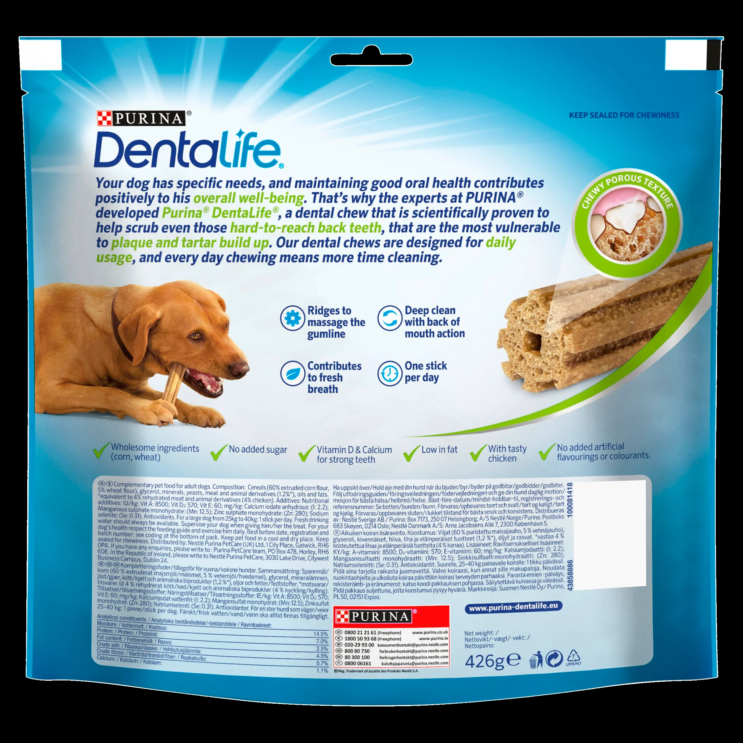 Purina Dentalife Daily Larger Dog Chews Treat - Image 2