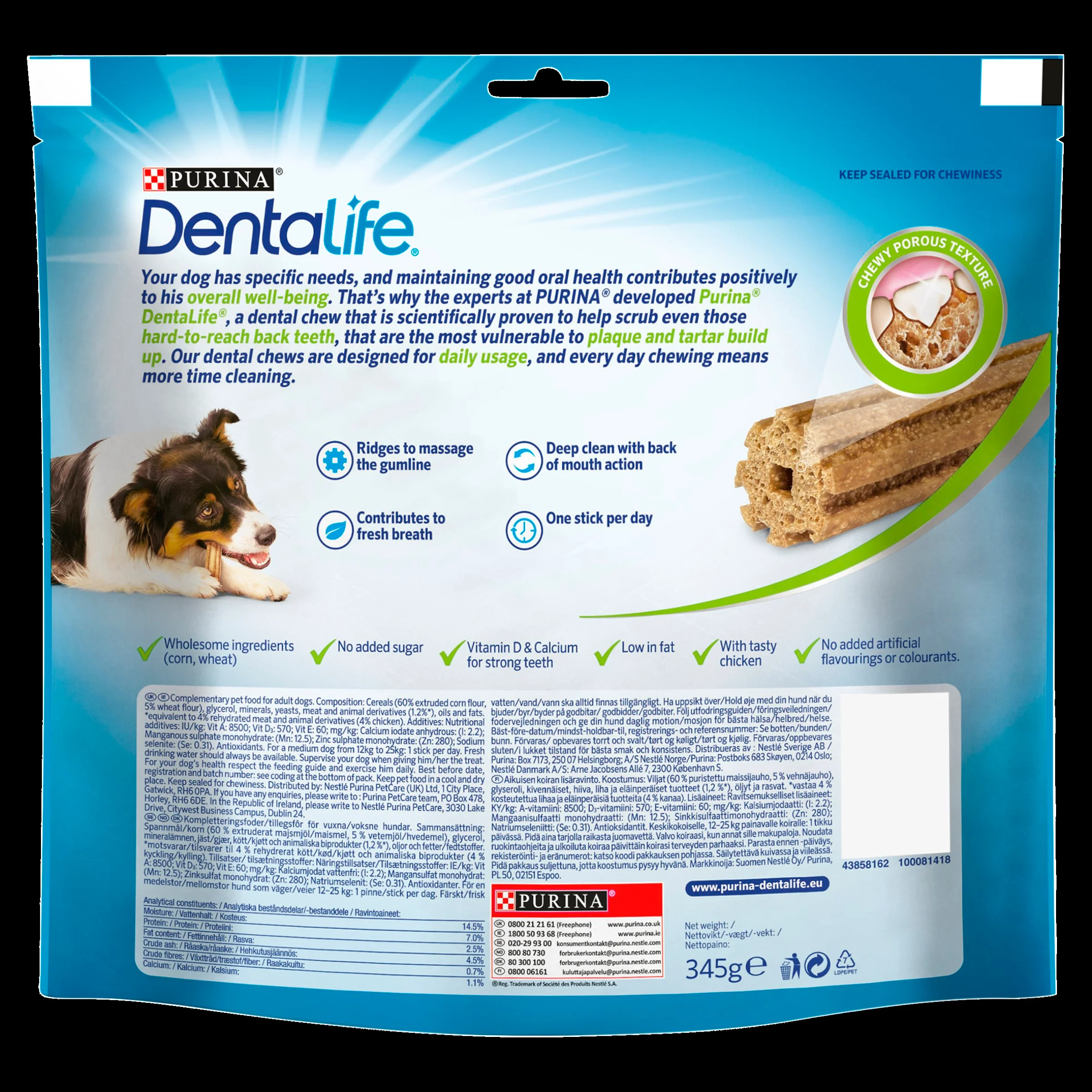 Purina Dentalife Daily Medium Dog Chews Treat - Image 3