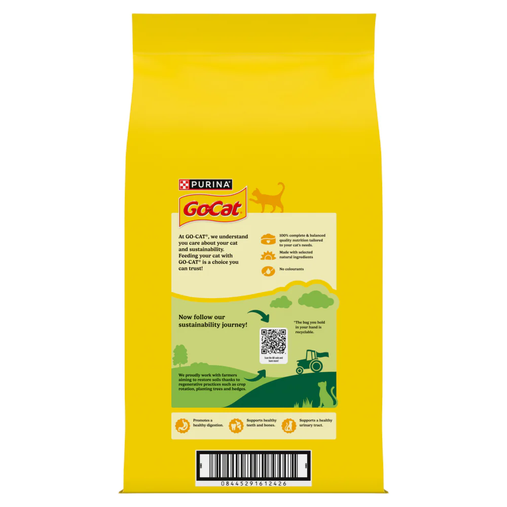 Purina GO-CAT Adult Dry Cat Food - Herring and Tuna - Image 4
