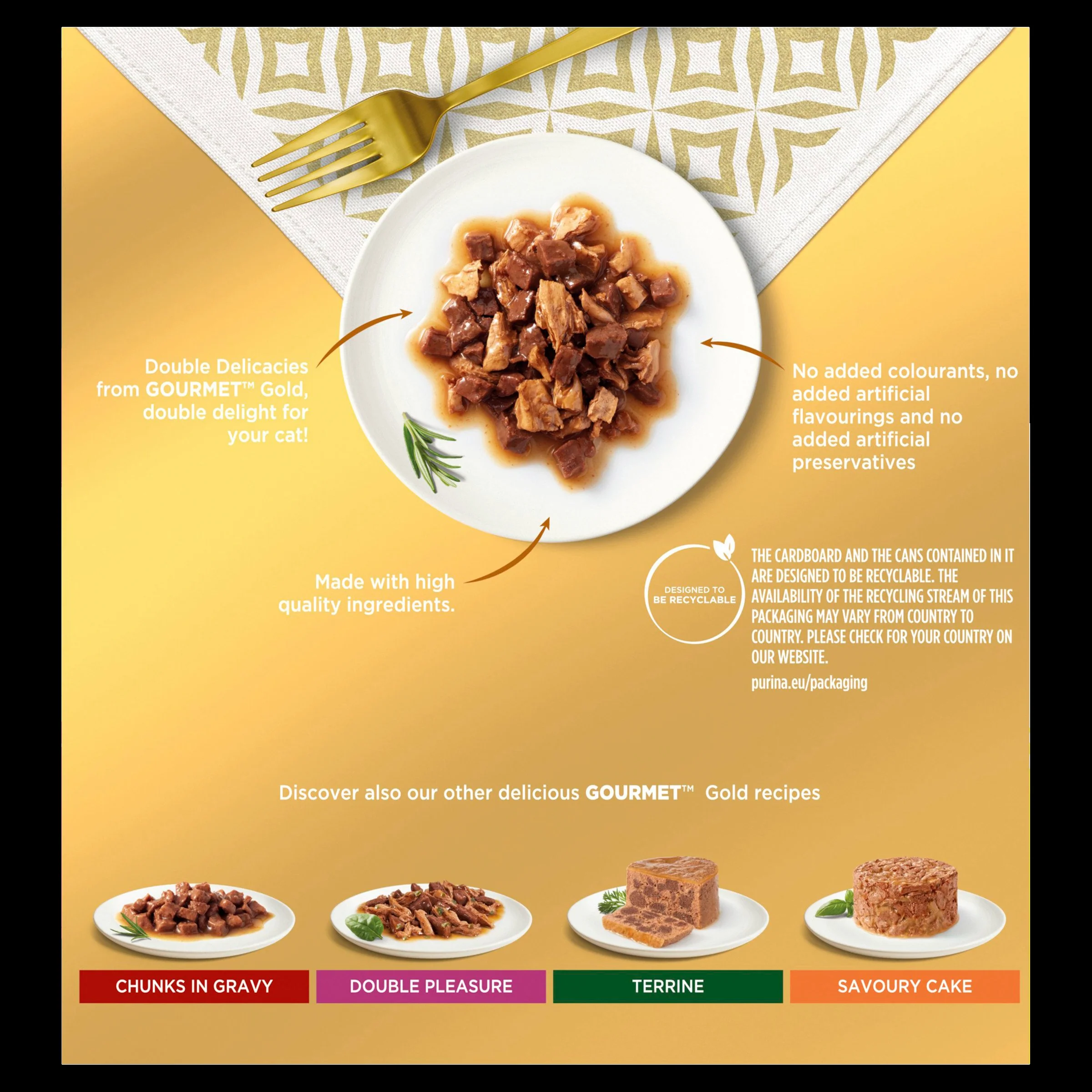 Gourmet Gold Double Delicacies Wet Cat Food - Image 5
