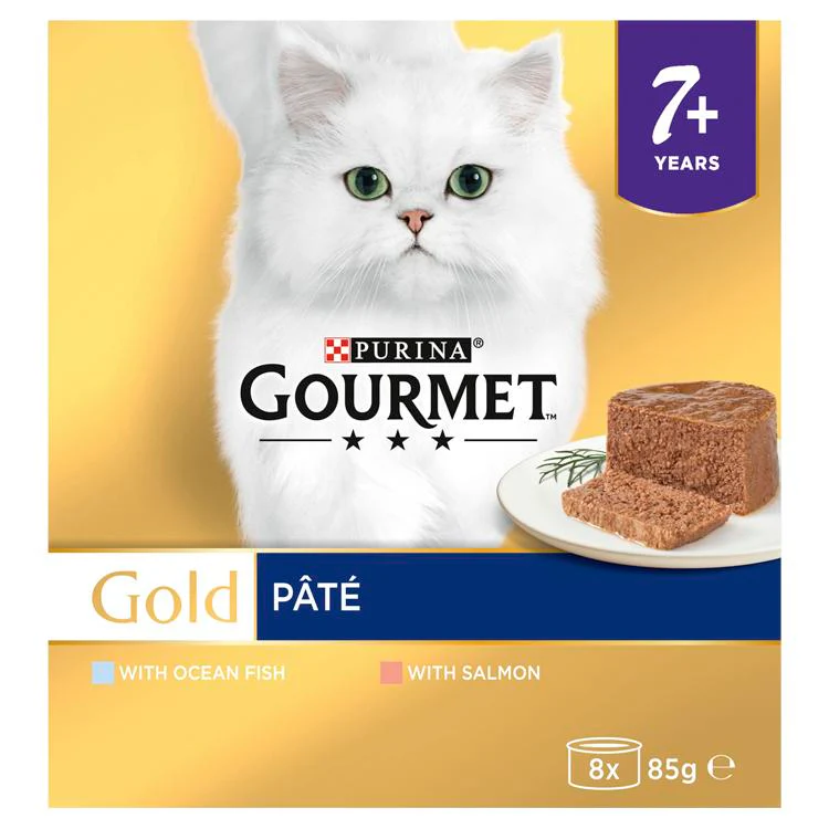 Purina Gourmet Gold Senior Pate Fish Wet Cat Food - Image 11