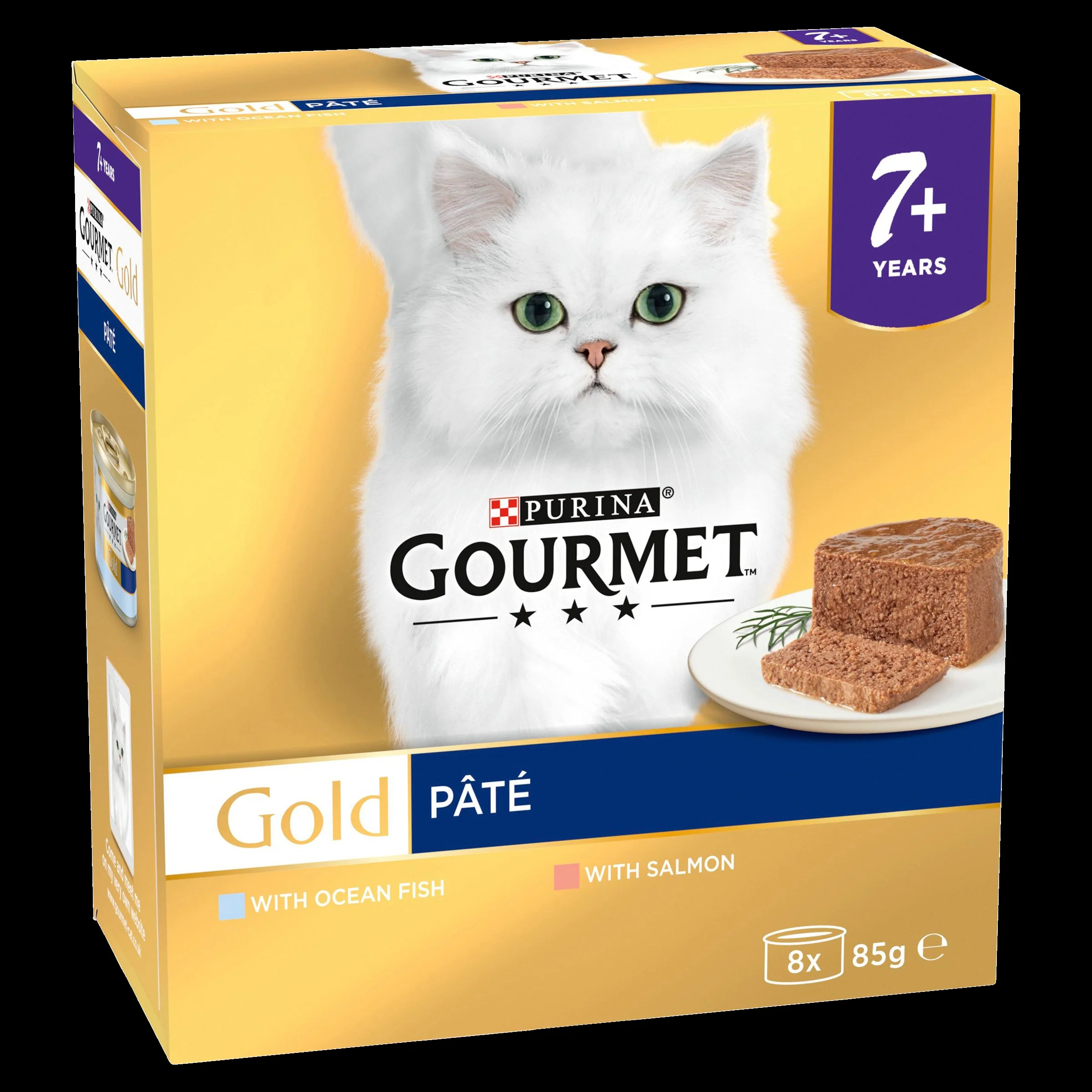 Purina Gourmet Gold Senior Pate Fish Wet Cat Food - Image 4