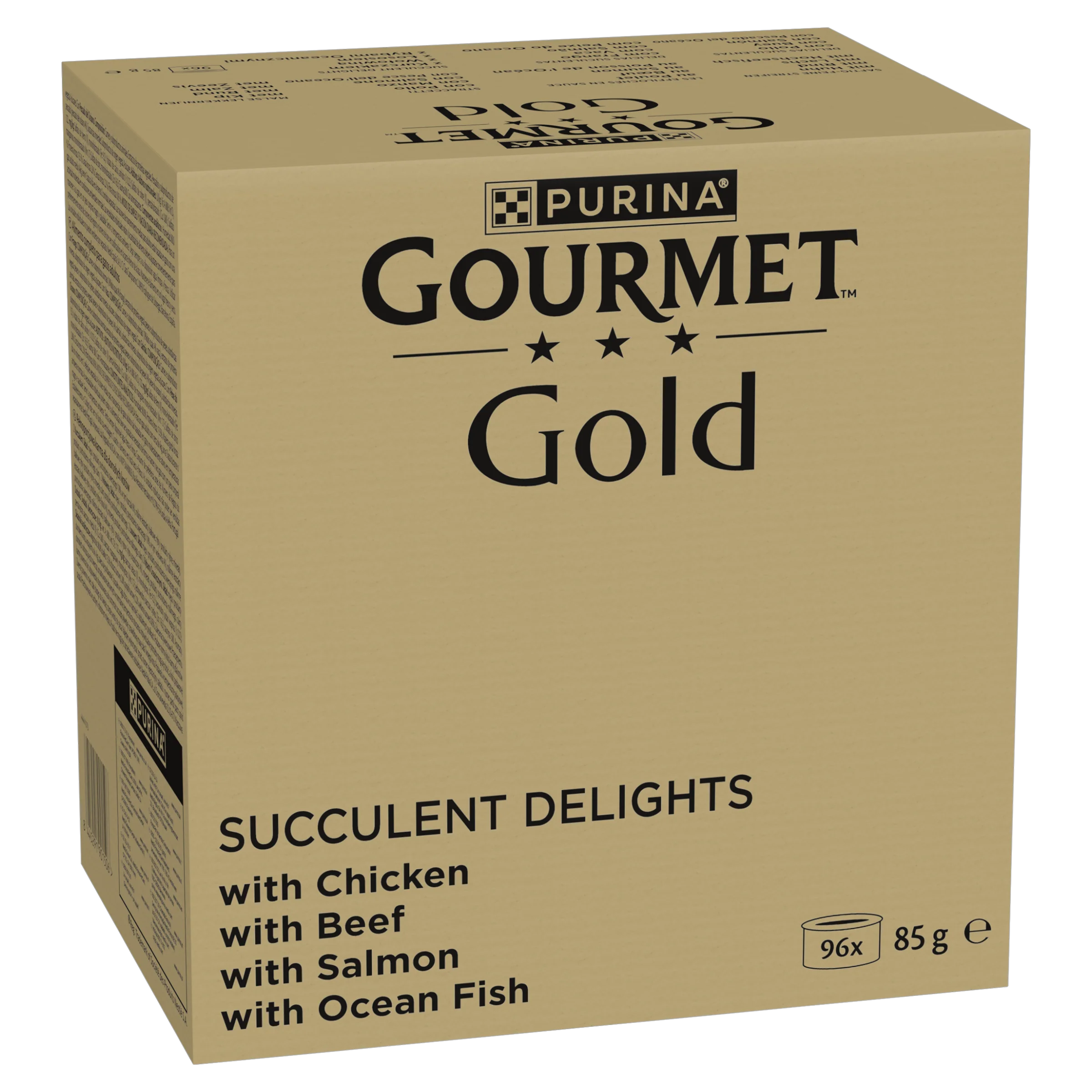 Purina Gourmet Gold Succulent Delights with Chicken, Salmon, Beef & Ocean Fish Adult Wet Cat Food - Image 2