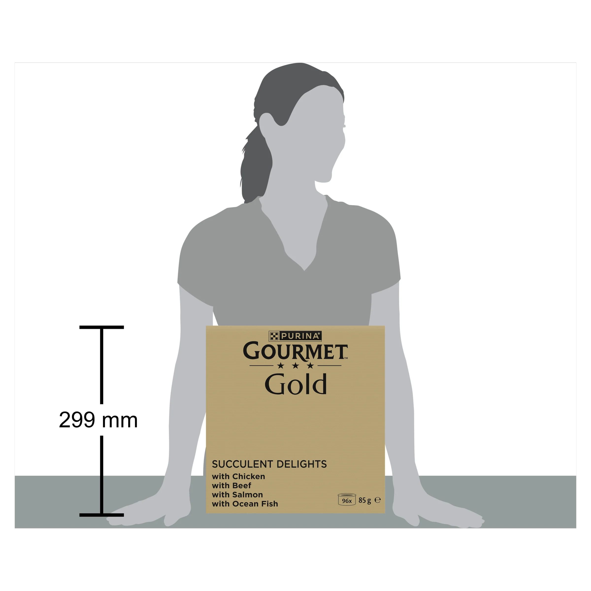 Purina Gourmet Gold Succulent Delights with Chicken, Salmon, Beef & Ocean Fish Adult Wet Cat Food - Image 3