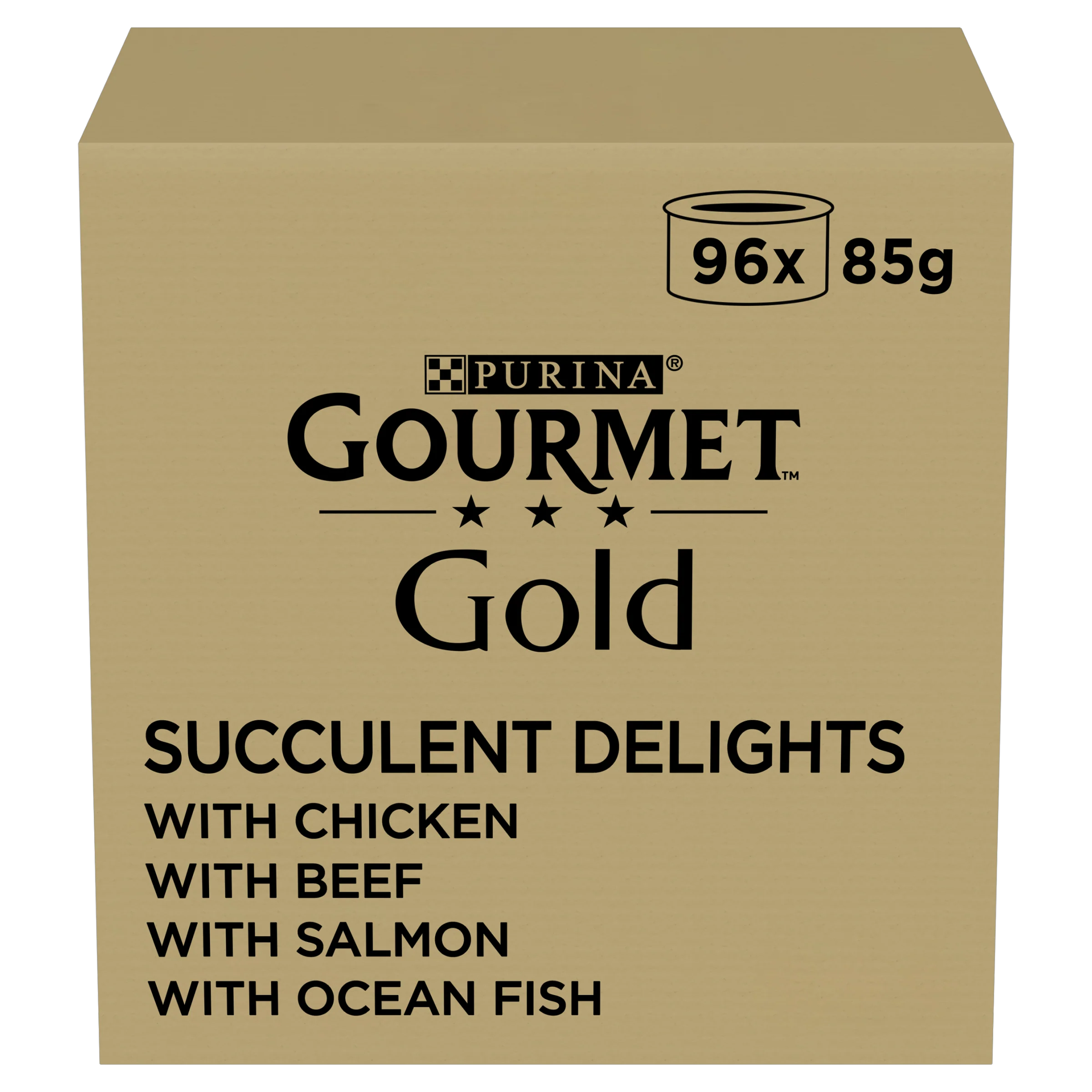 Purina Gourmet Gold Succulent Delights with Chicken, Salmon, Beef & Ocean Fish Adult Wet Cat Food - Image 7