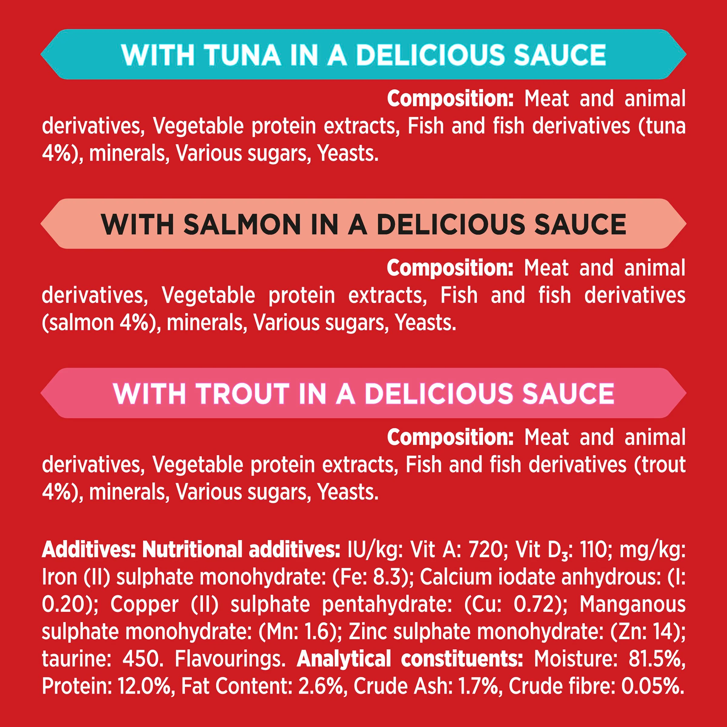 Purina GOURMET Mon Petit Fish Variety Cod, Sardine, Salmon Wet Cat Food - Image 4