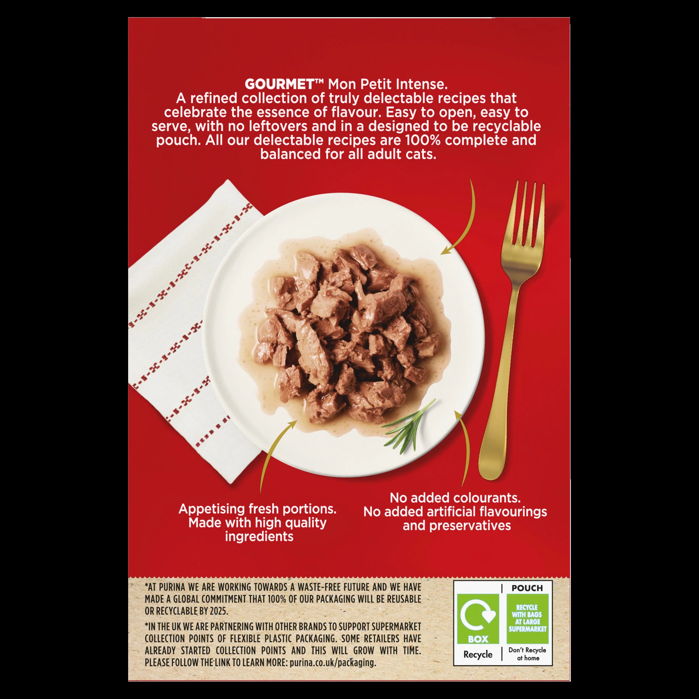 Purina GOURMET Mon Petit Fish Variety Cod, Sardine, Salmon Wet Cat Food - Image 8