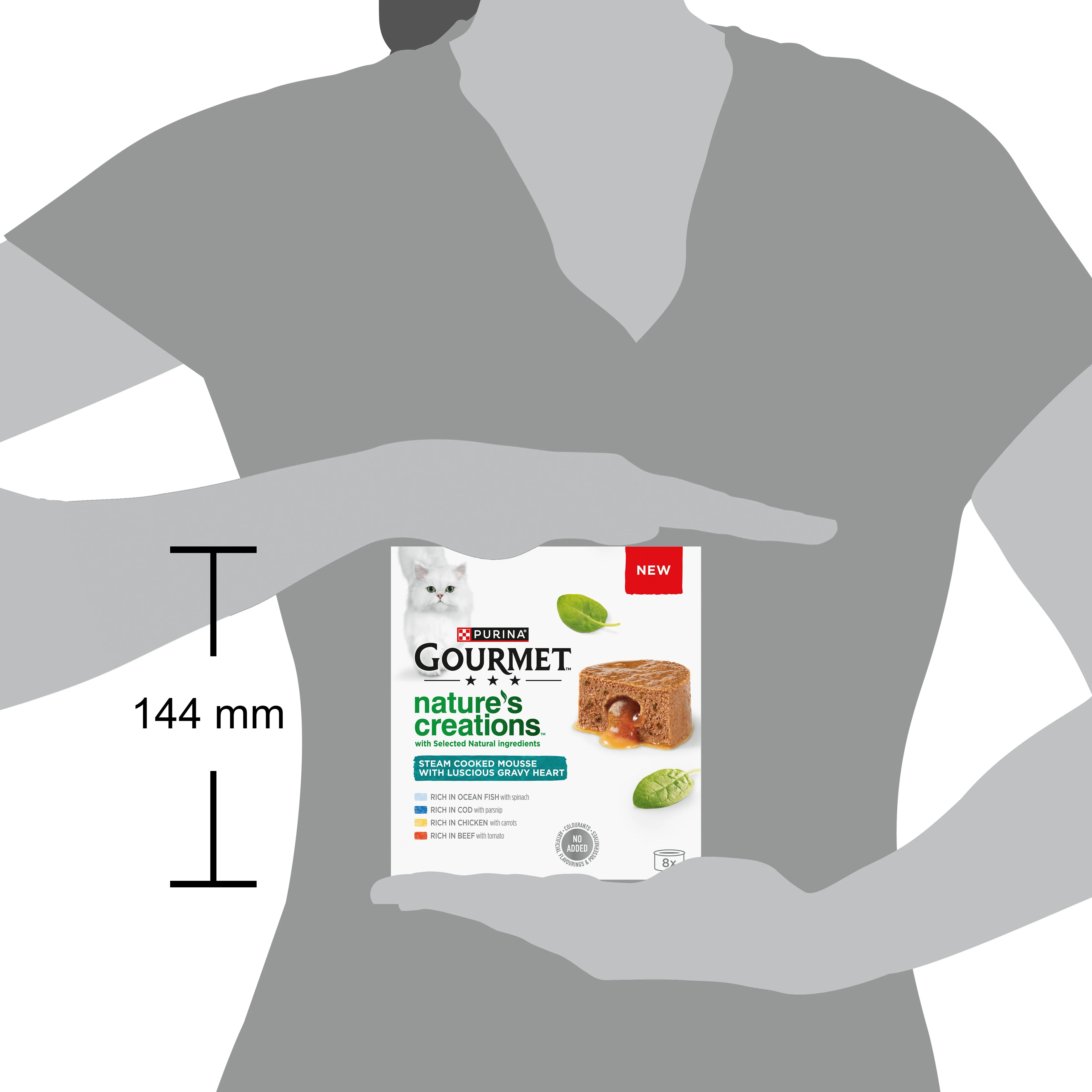 Gourmet Nature's Creations Gravy Heart Chicken Ocean Fish Wet Cat Food - Image 10